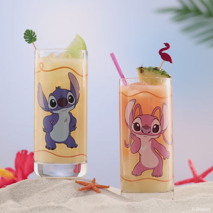 Disney Stitch Good Times Tall Drinking Glasses