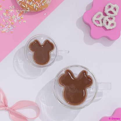 Disney 4-Piece Minnie Mouse 3D Double Wall Glasses