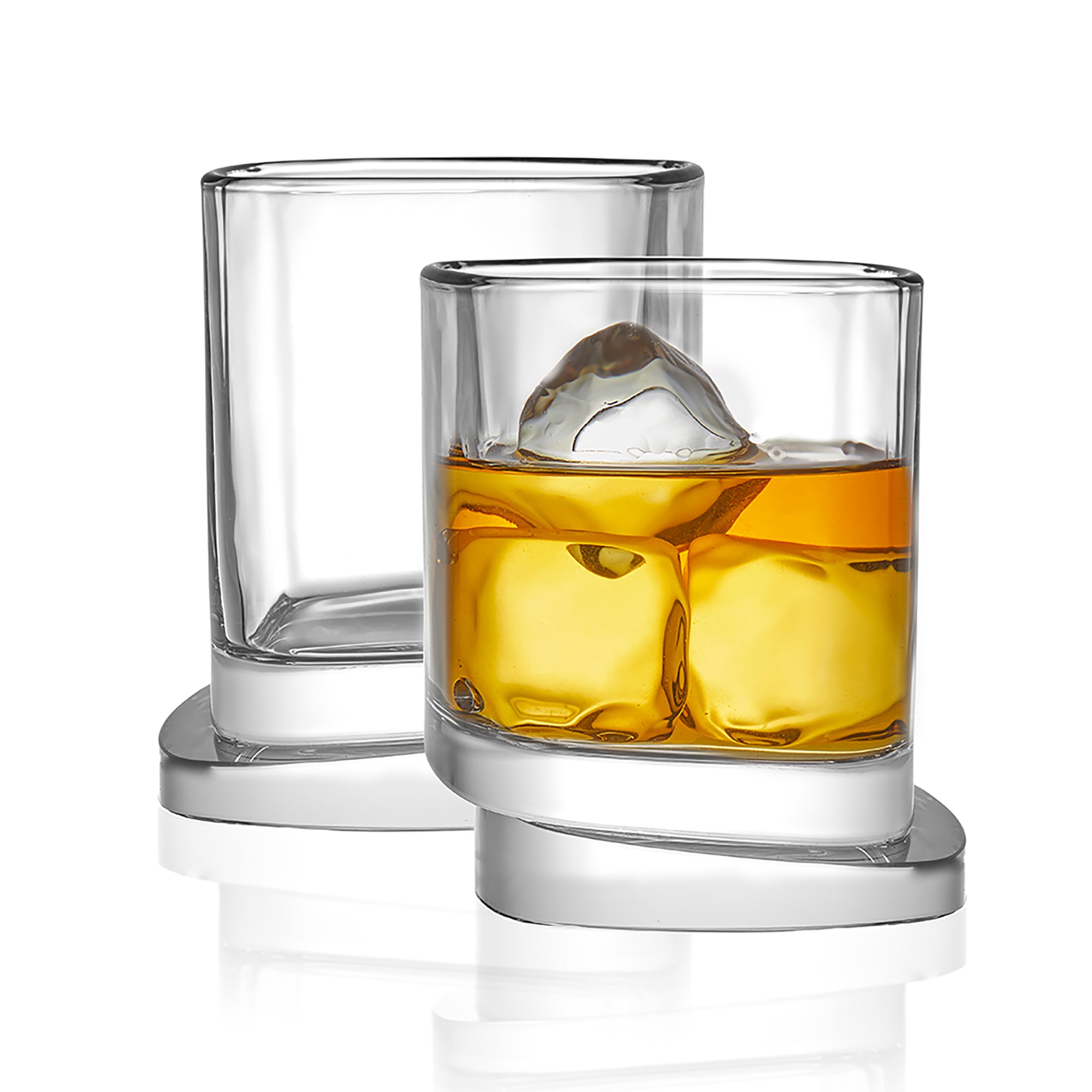 Aqua Vitae Lead Free Crystal Square Off Base Glasses