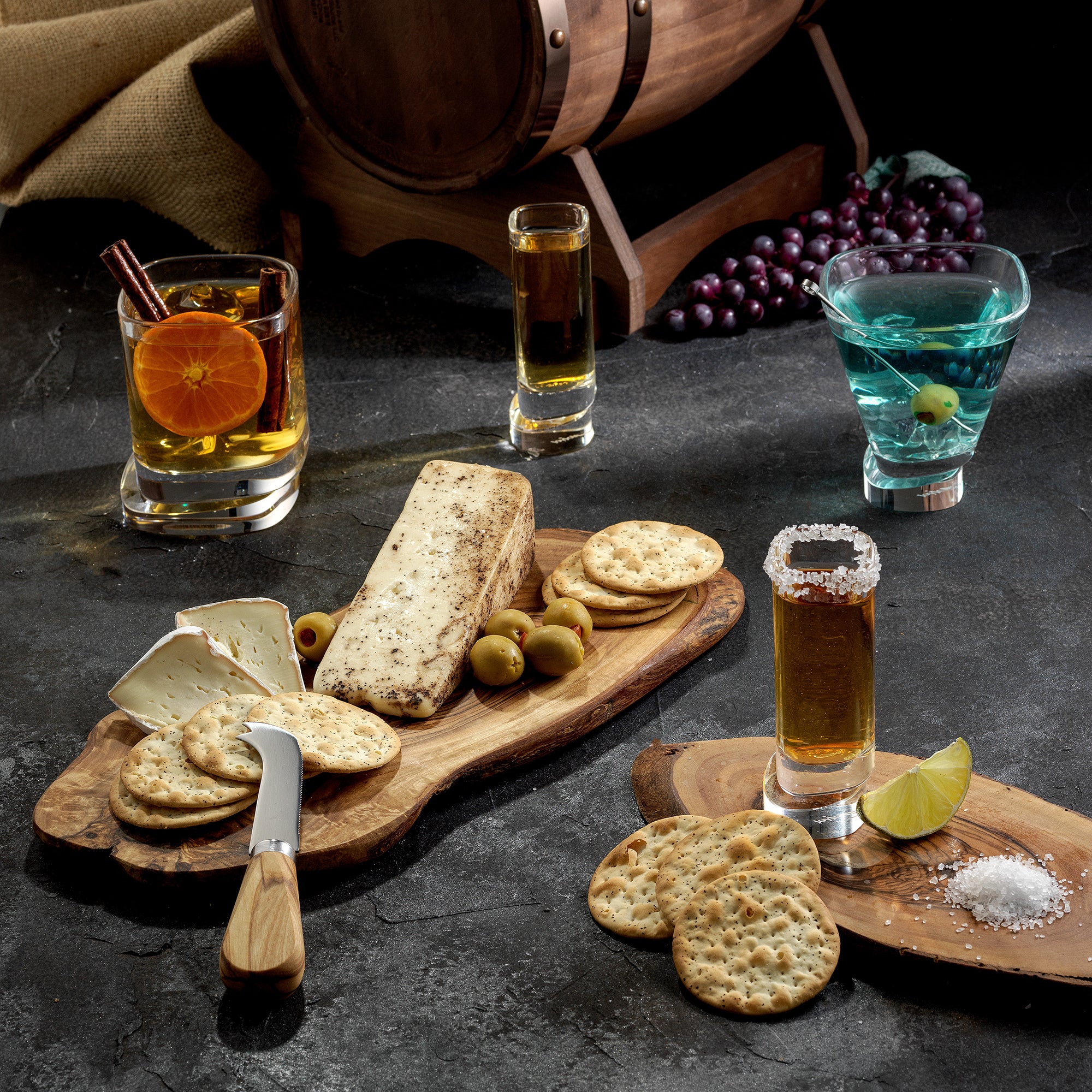 Aqua Vitae Lead Free Crystal Square Off Base Glasses