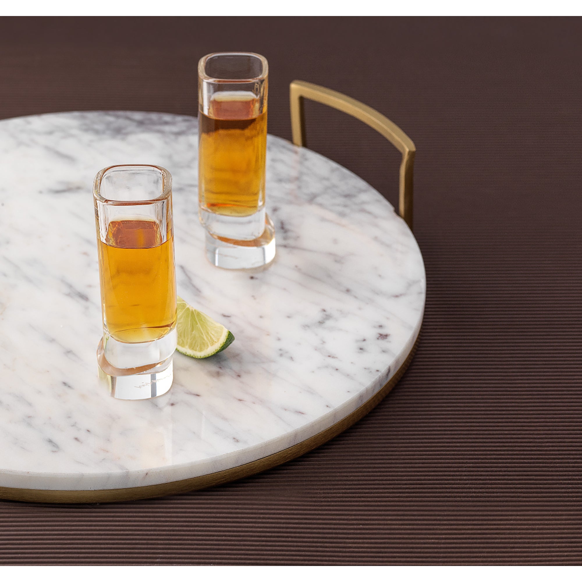 Aqua Vitae Lead Free Crystal Square Off Base Glasses