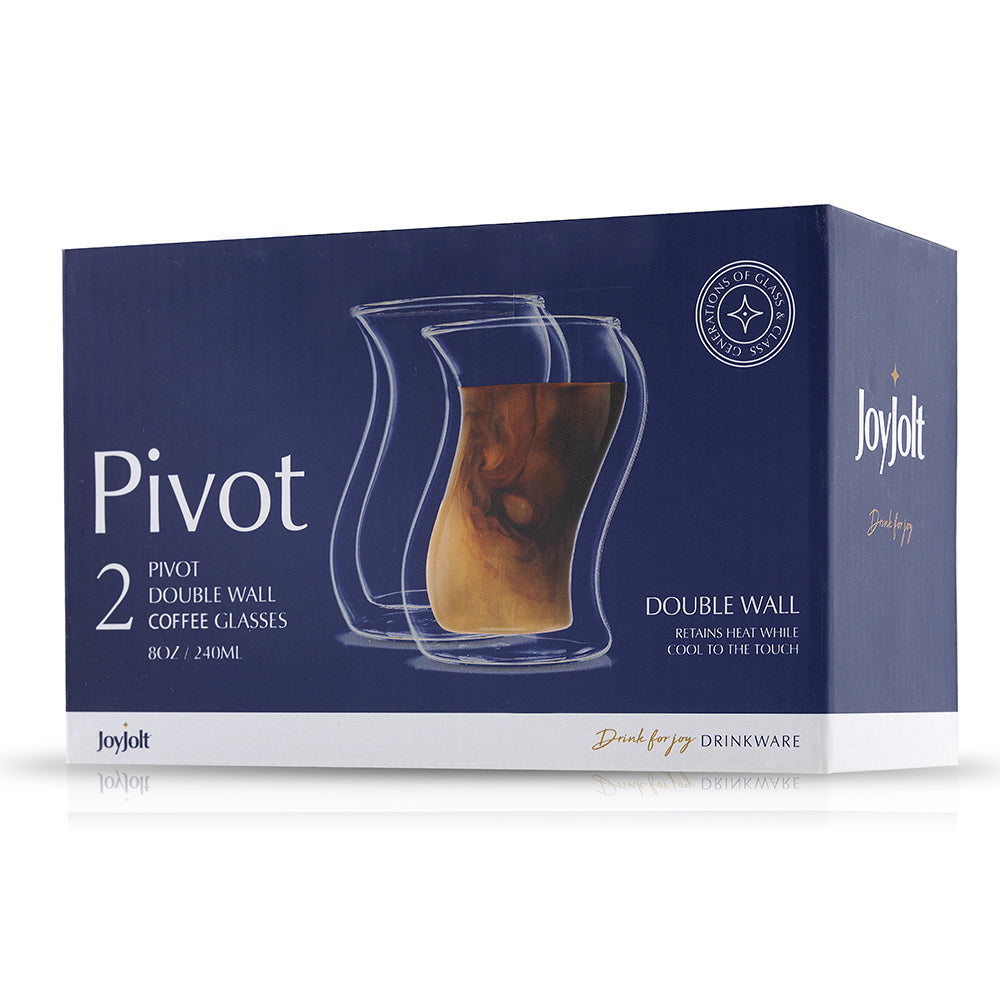 Pivot Double Wall Glasses, 8 oz