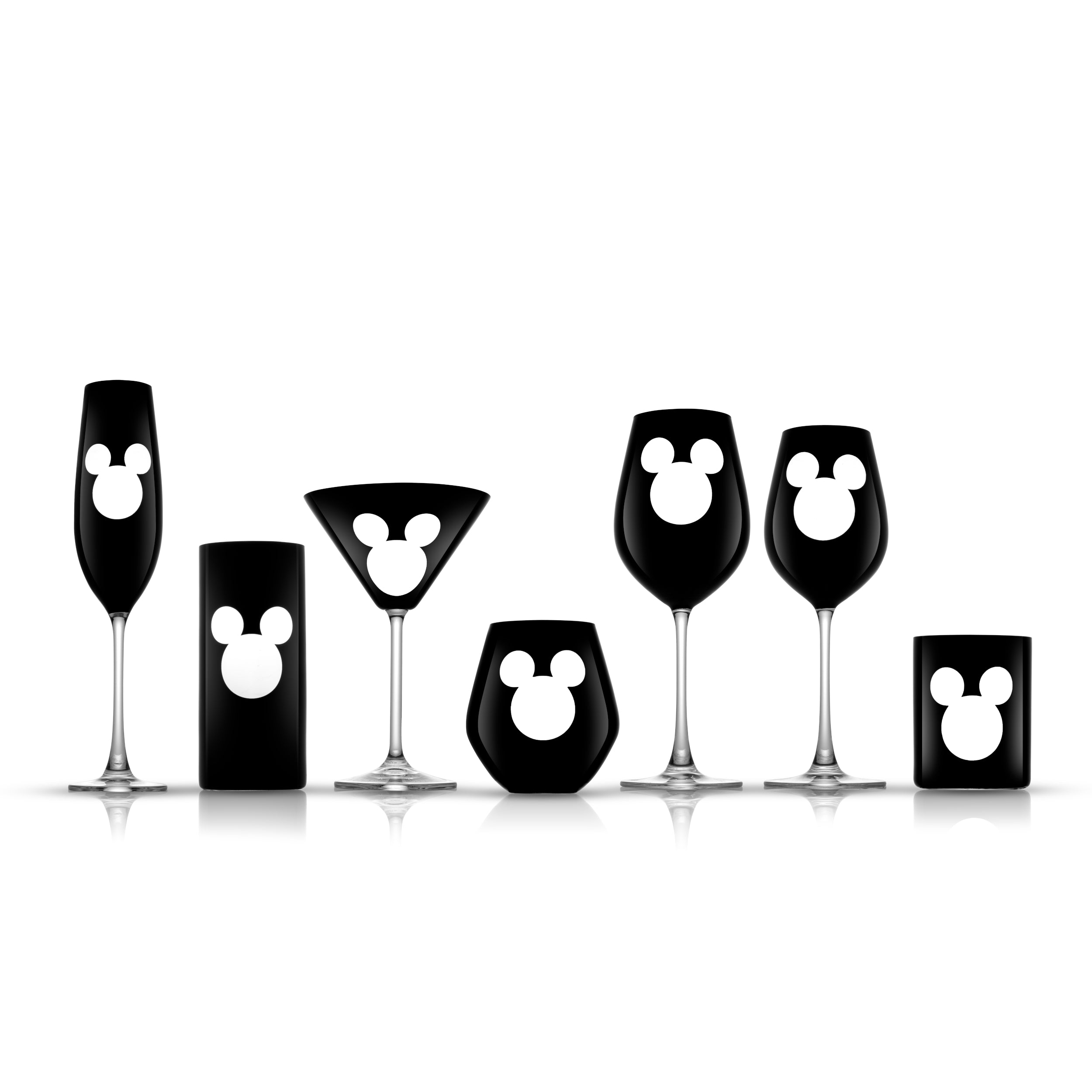Disney Luxury Mickey Mouse Stemmed Red Wine Glass Set