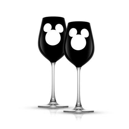 Disney Luxury Mickey Mouse Stemmed White Wine Glasses, 16 oz