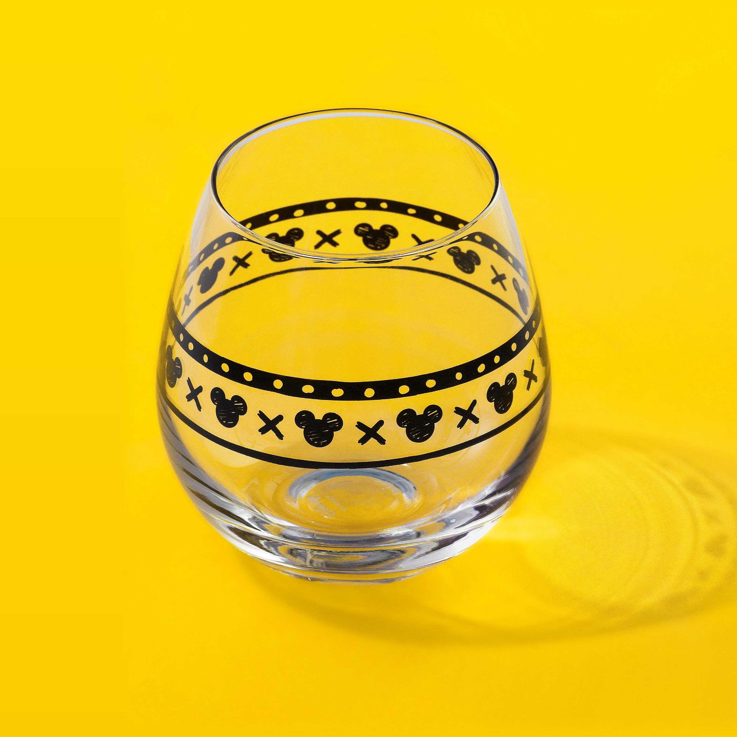 Disney Mickey Mouse Geo Picnic Stemless Wine Glasses