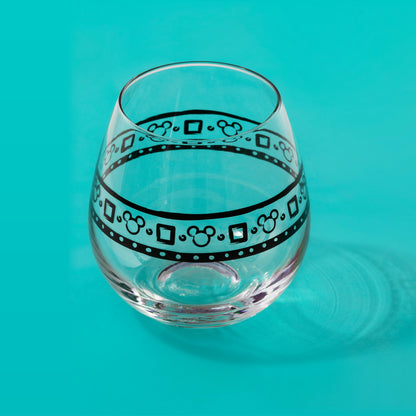 Disney Mickey Mouse Geo Picnic Stemless Wine Glasses