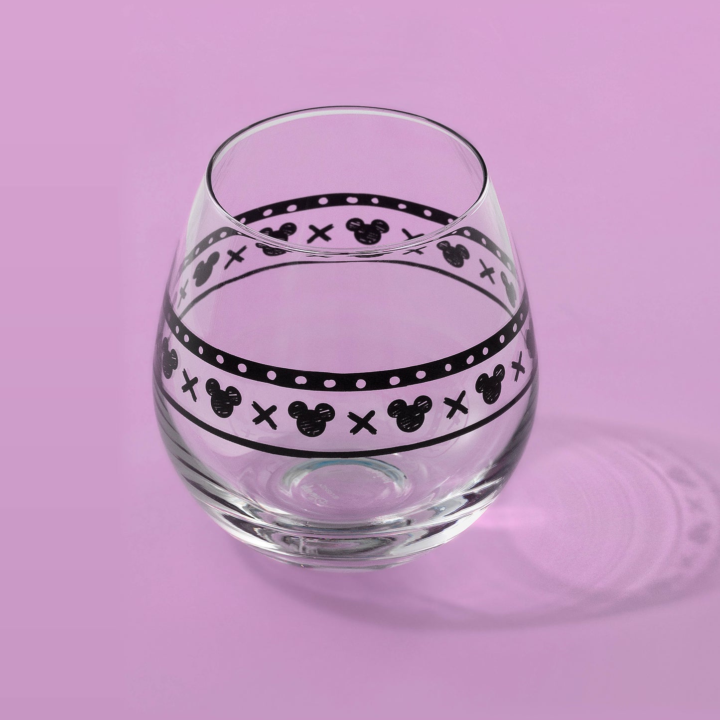 Disney Mickey Mouse Geo Picnic Stemless Wine Glasses