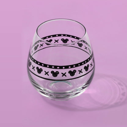 Disney Mickey Mouse Geo Picnic Stemless Wine Glasses