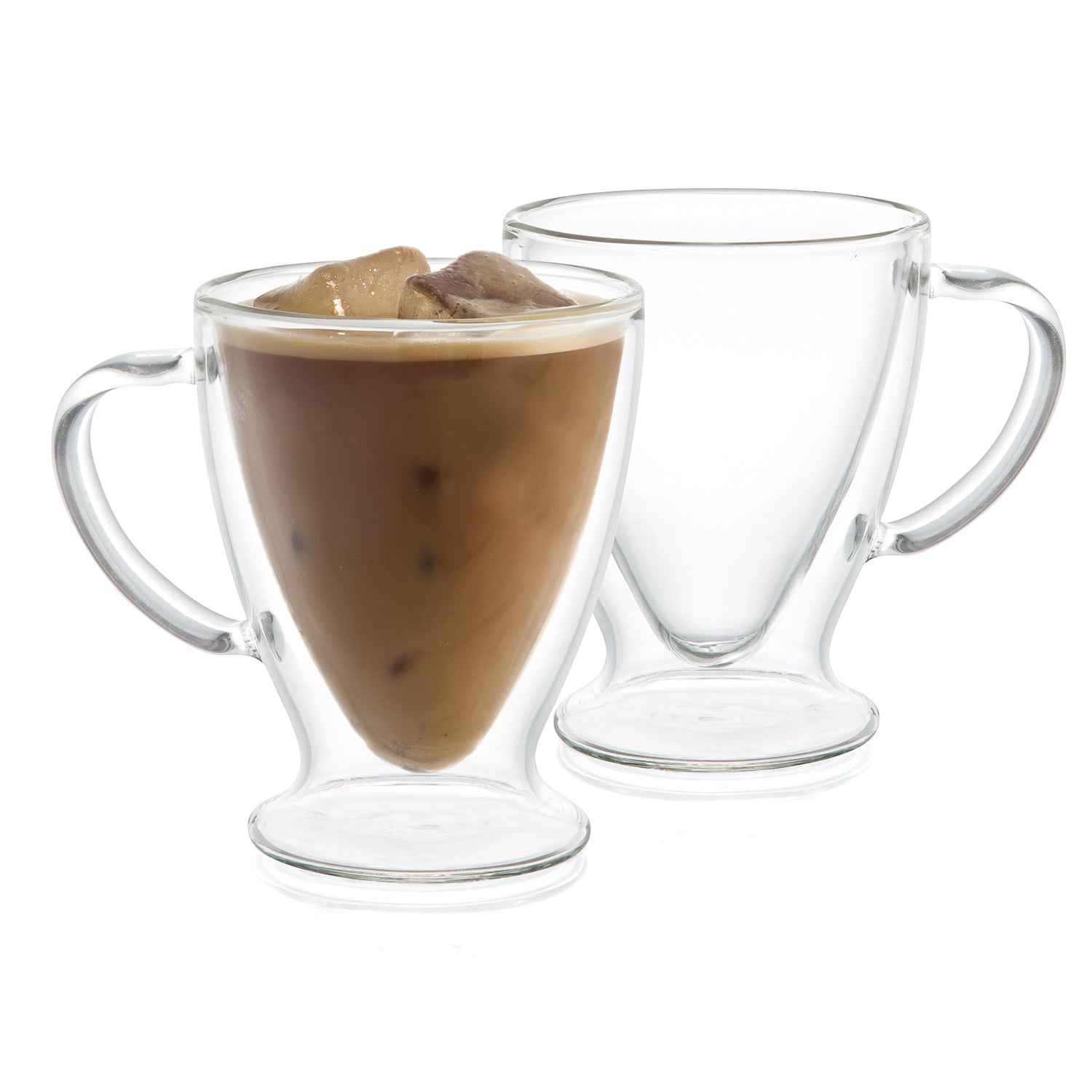 Declan Irish Double Wall Coffee Glasses, 10 oz