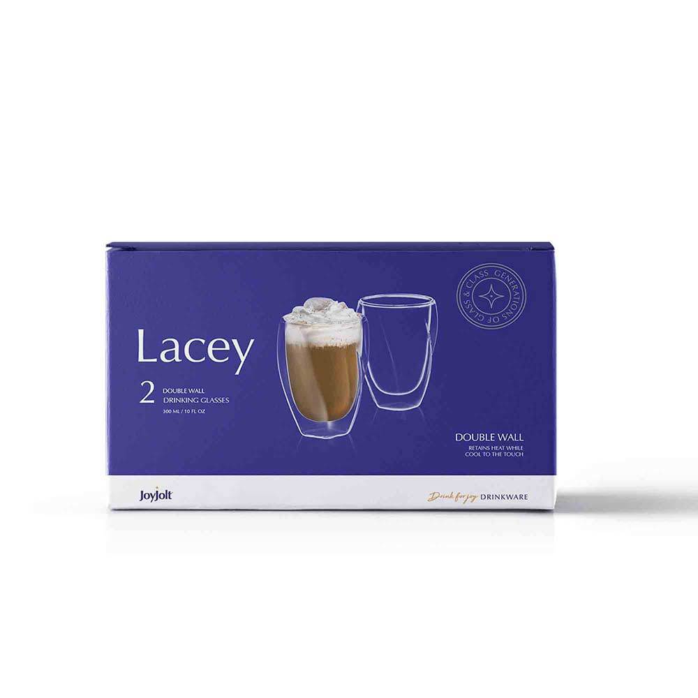 Lacey Double Wall Insulated 10 oz Glasses