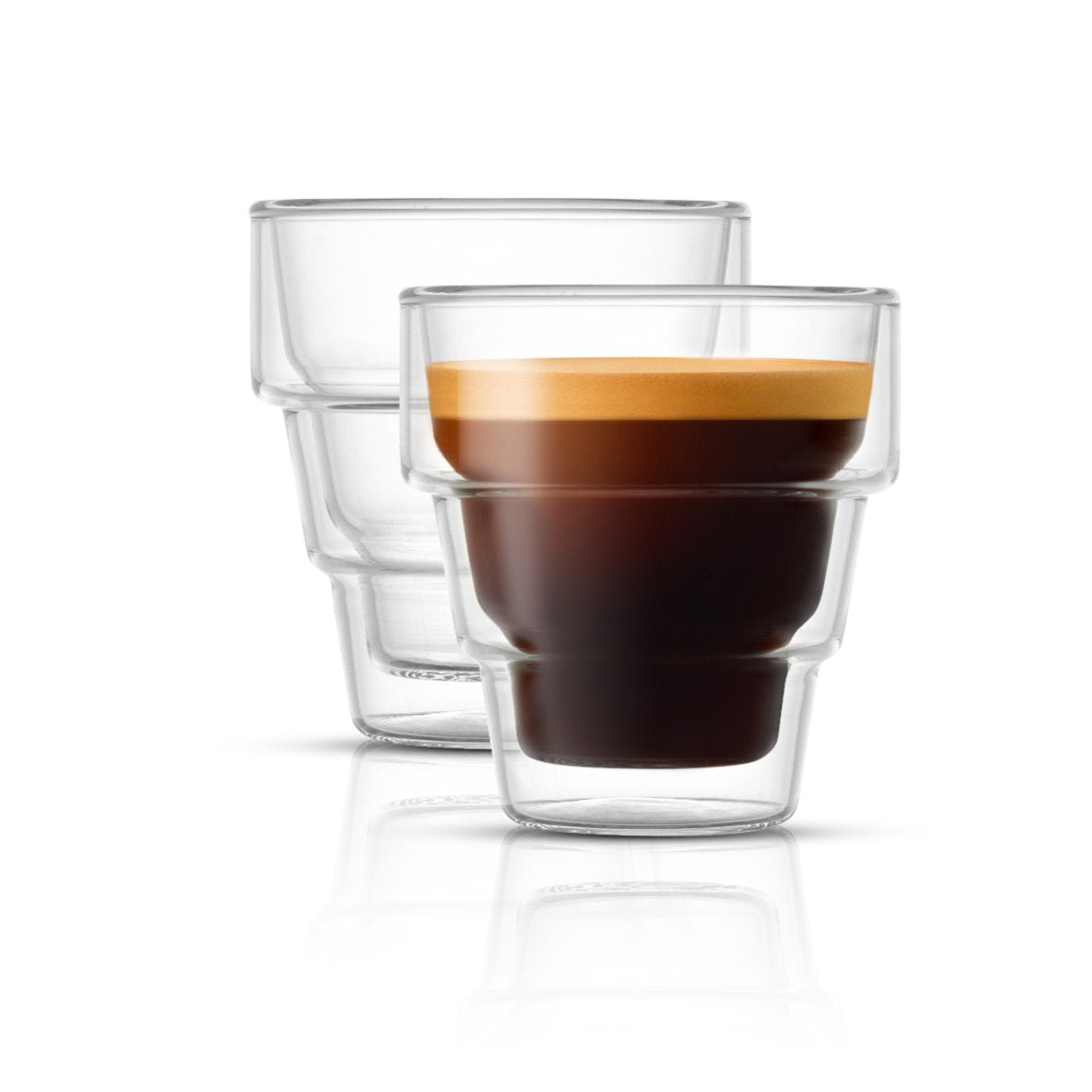 Pila Double Walled Espresso Glass Cups - Thumbnail 2