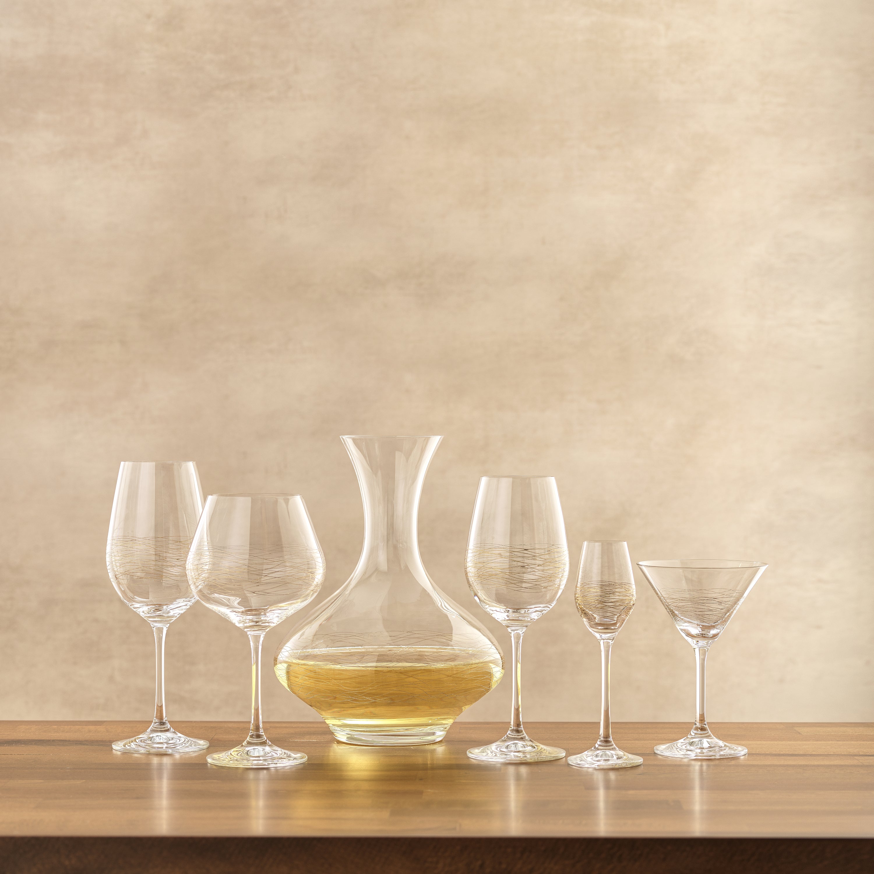 Golden Royale Crystal Round Red Wine Goblet - 21 oz - Set of 2