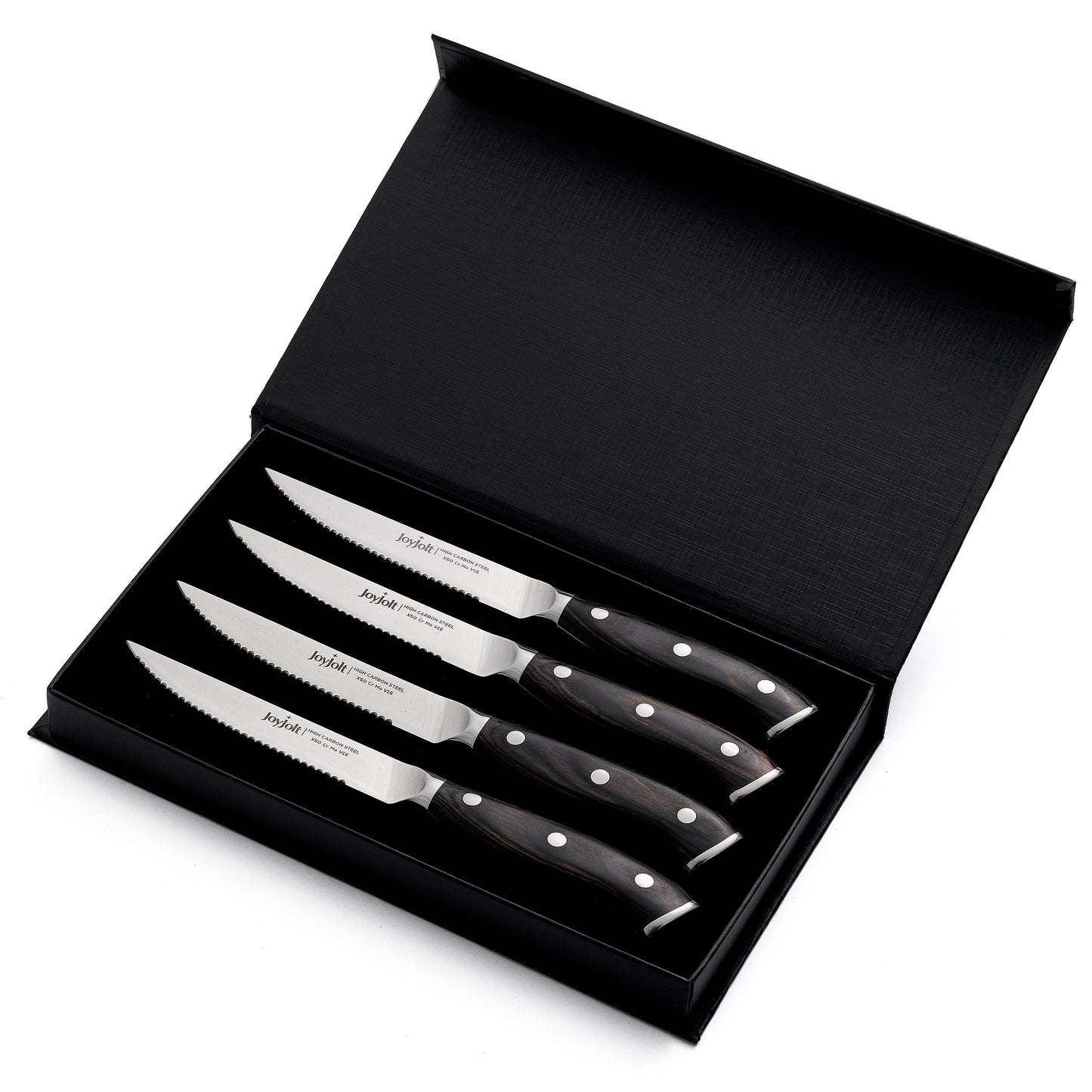JoyJolt 4-Piece Steak Knife High Carbon Steel Kitchen Knife