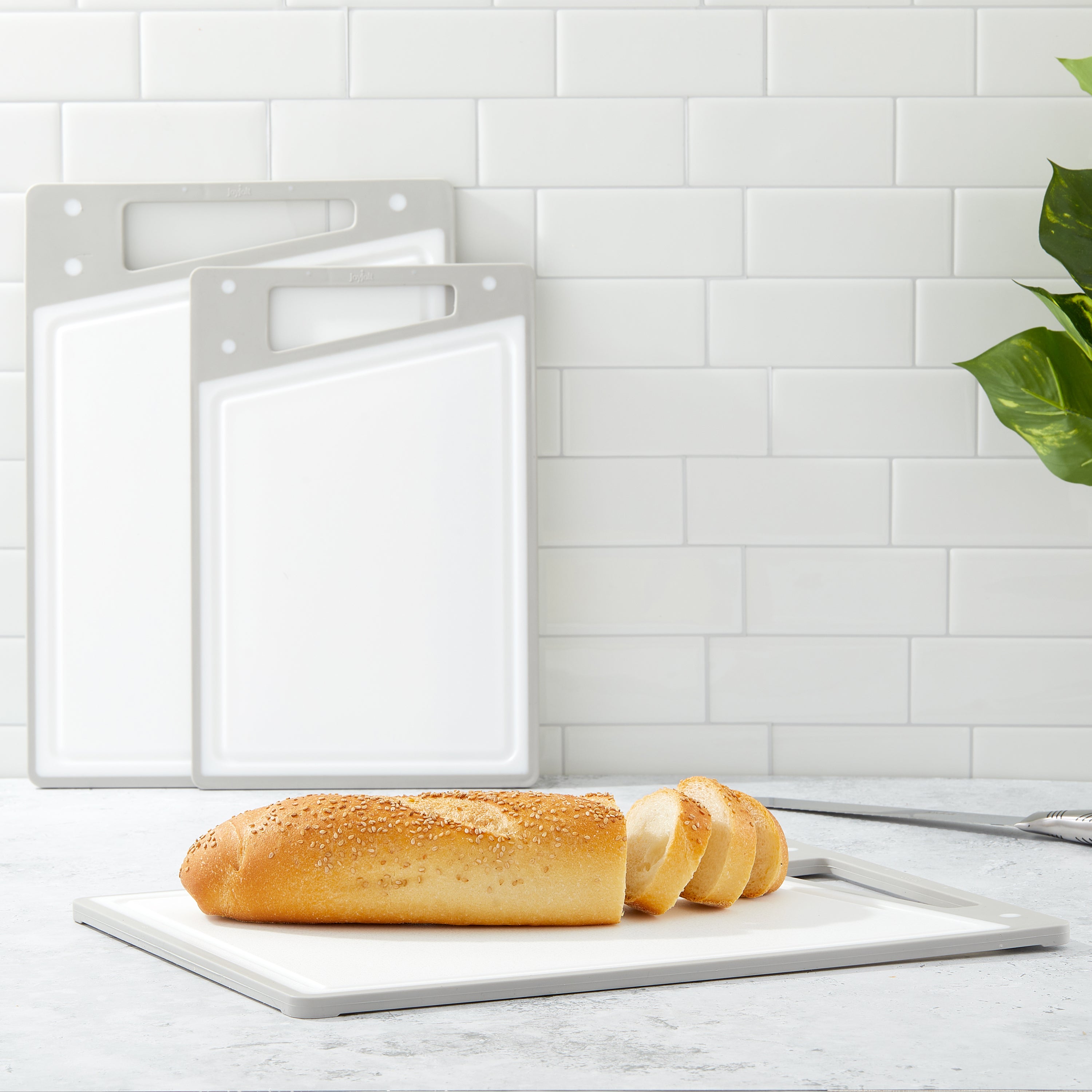 JoyJolt 3 Piece Kitchen Cutting Board Set