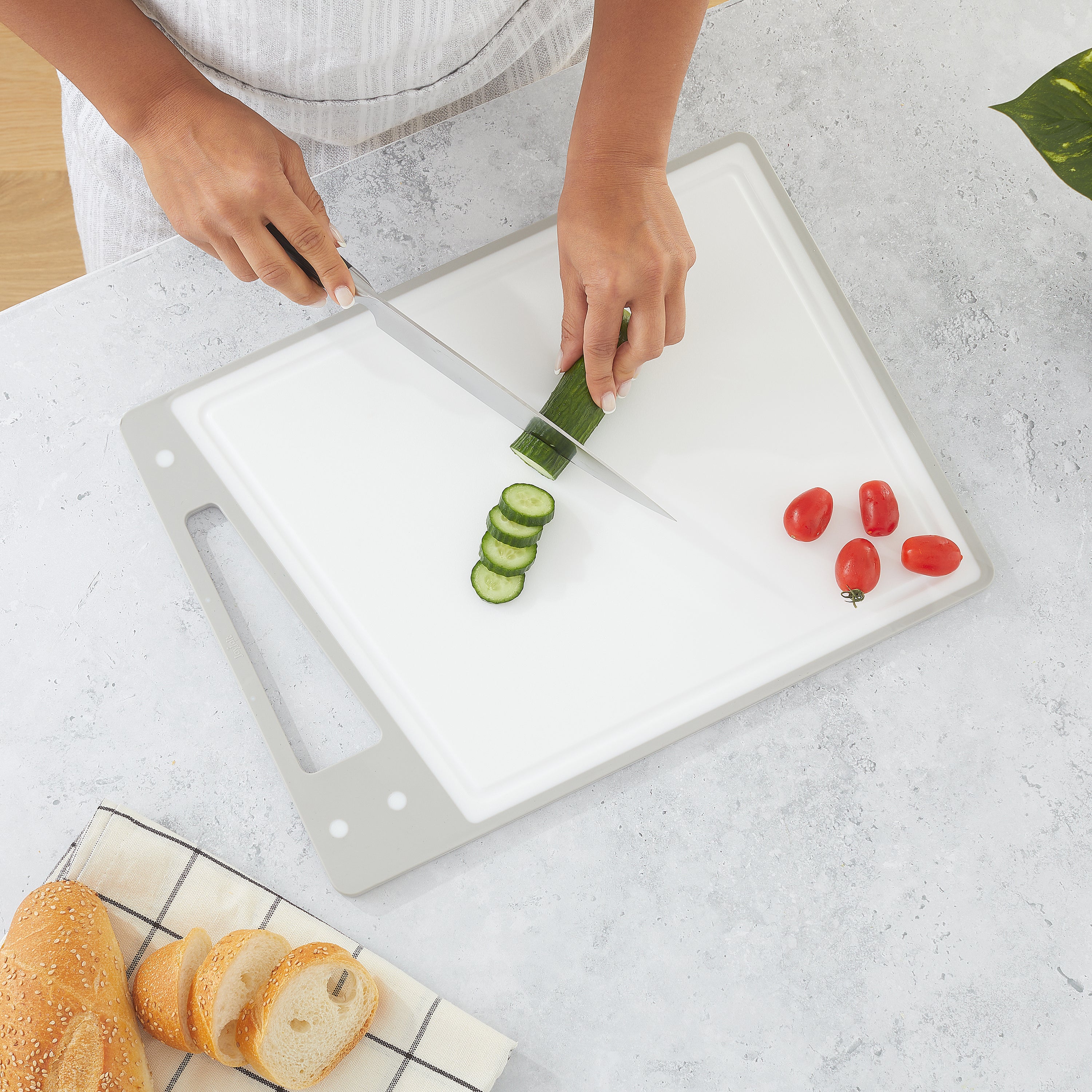 JoyJolt 3 Piece Kitchen Cutting Board Set