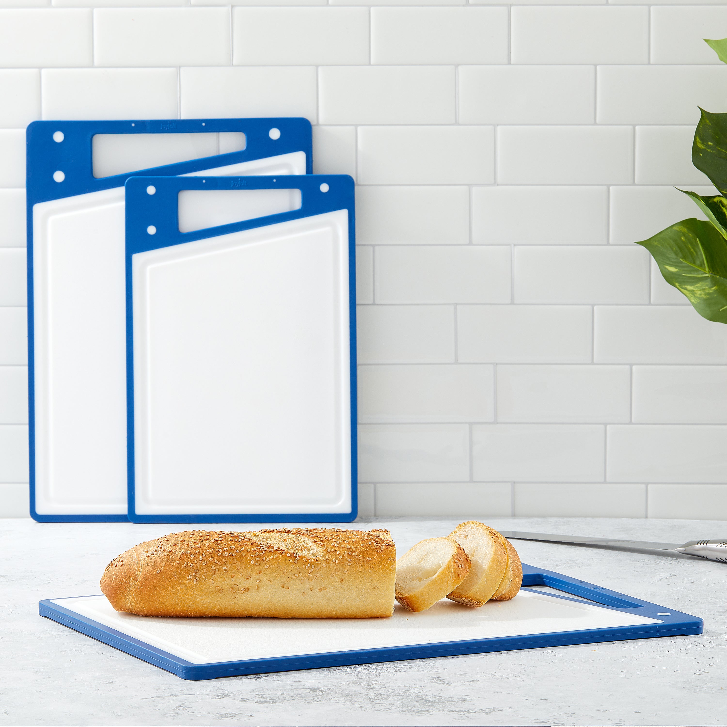 JoyJolt 3 Piece Kitchen Cutting Board Set