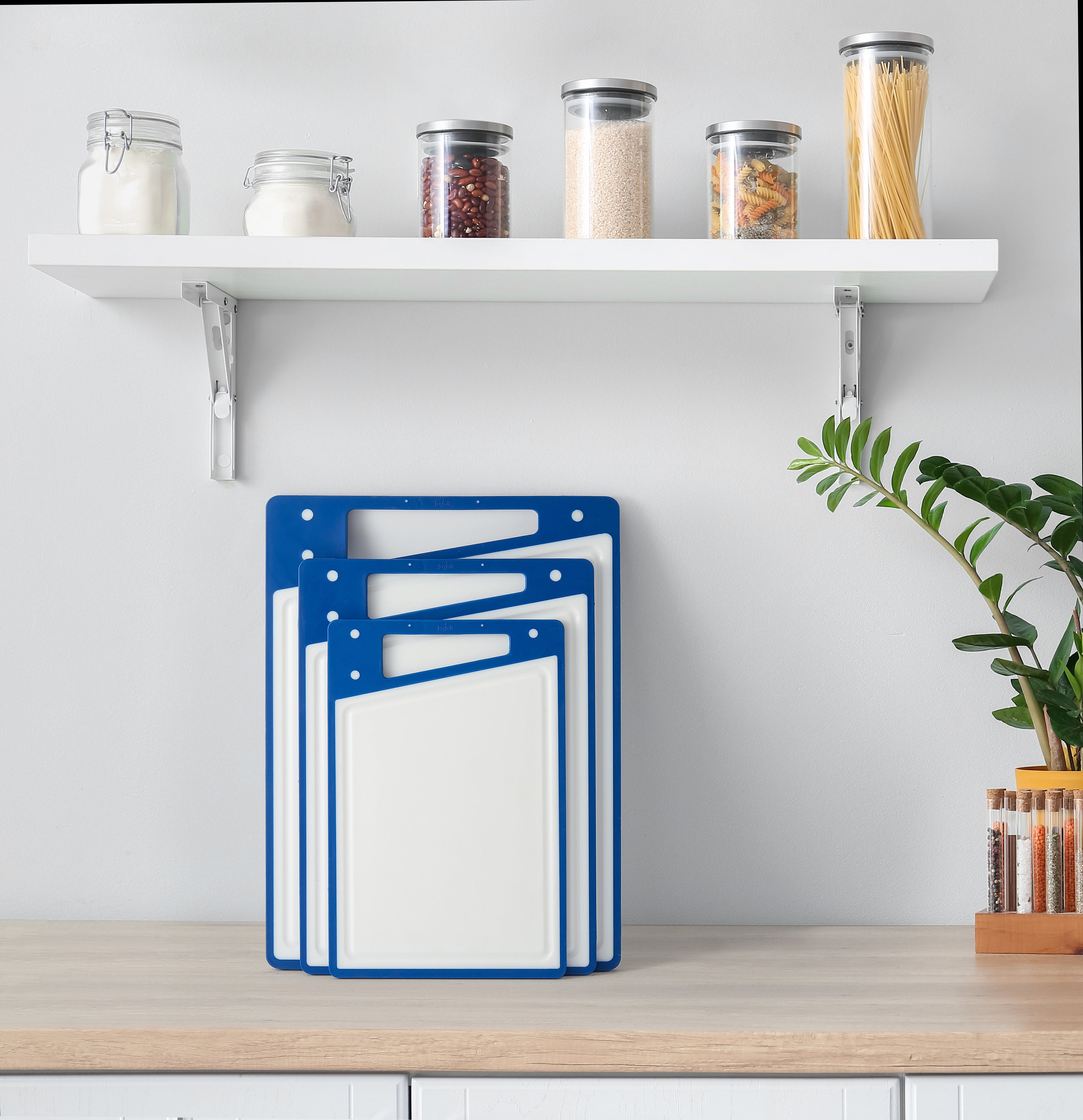 JoyJolt 3 Piece Kitchen Cutting Board Set