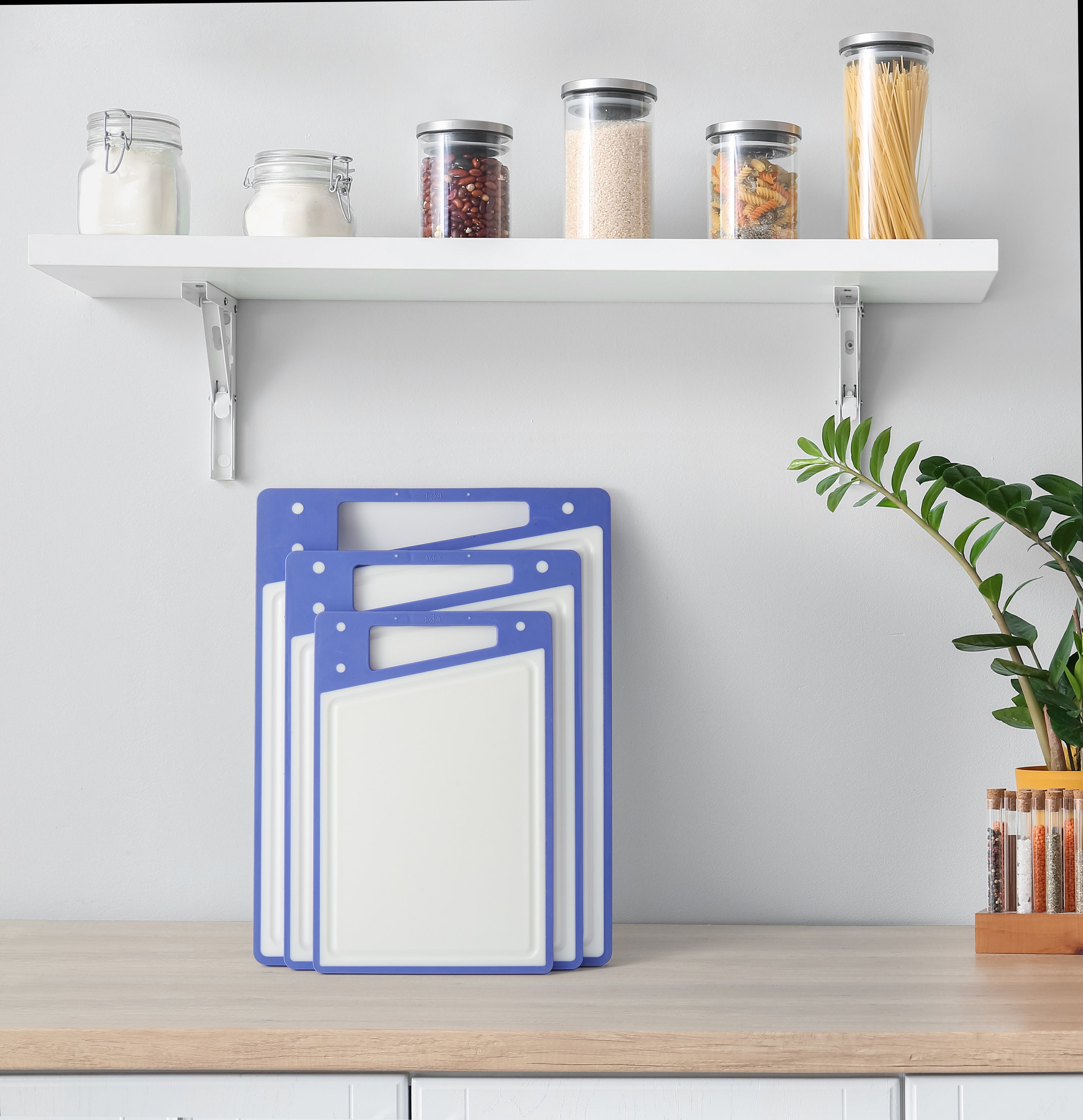 JoyJolt 3 Piece Kitchen Cutting Board Set