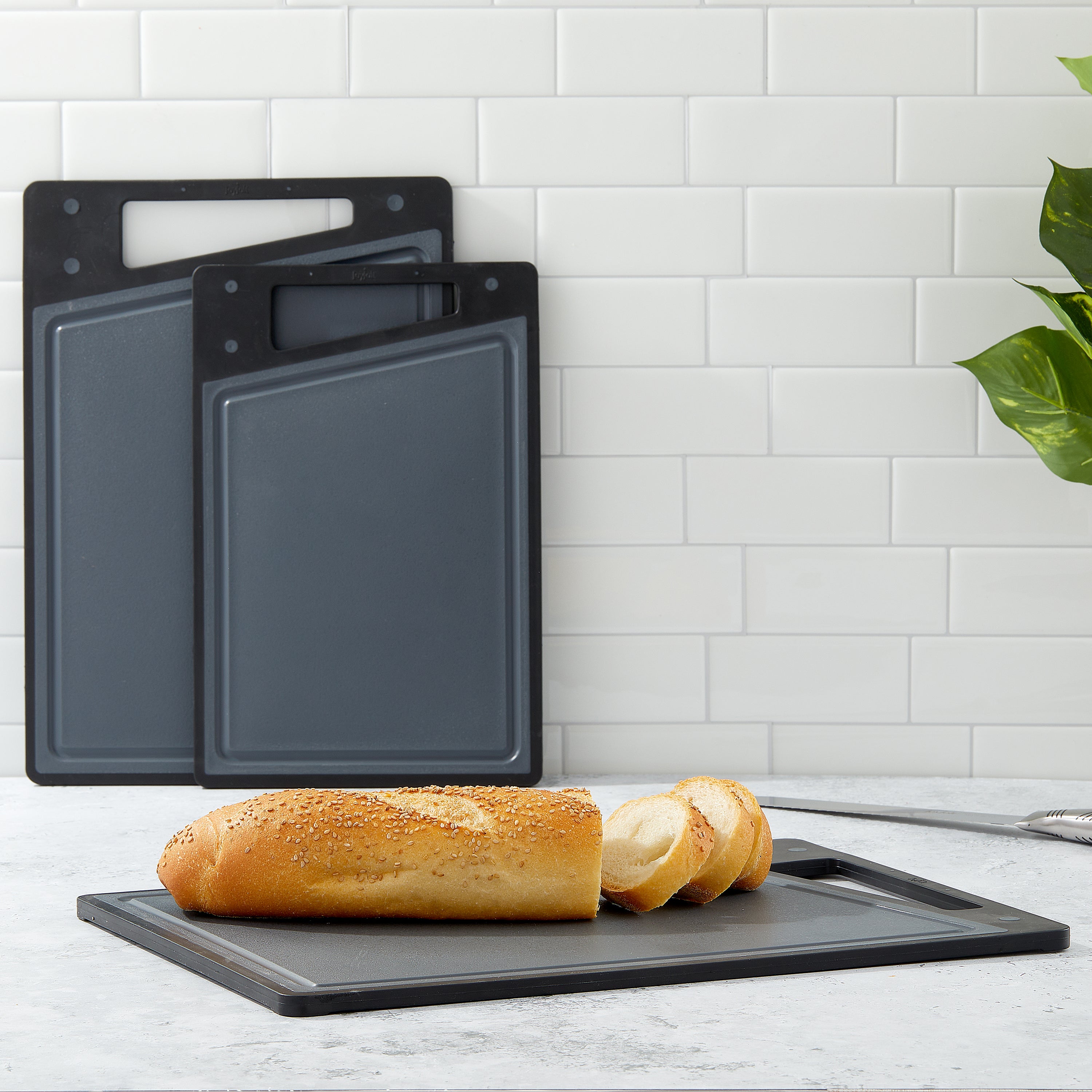 JoyJolt 3 Piece Kitchen Cutting Board Set