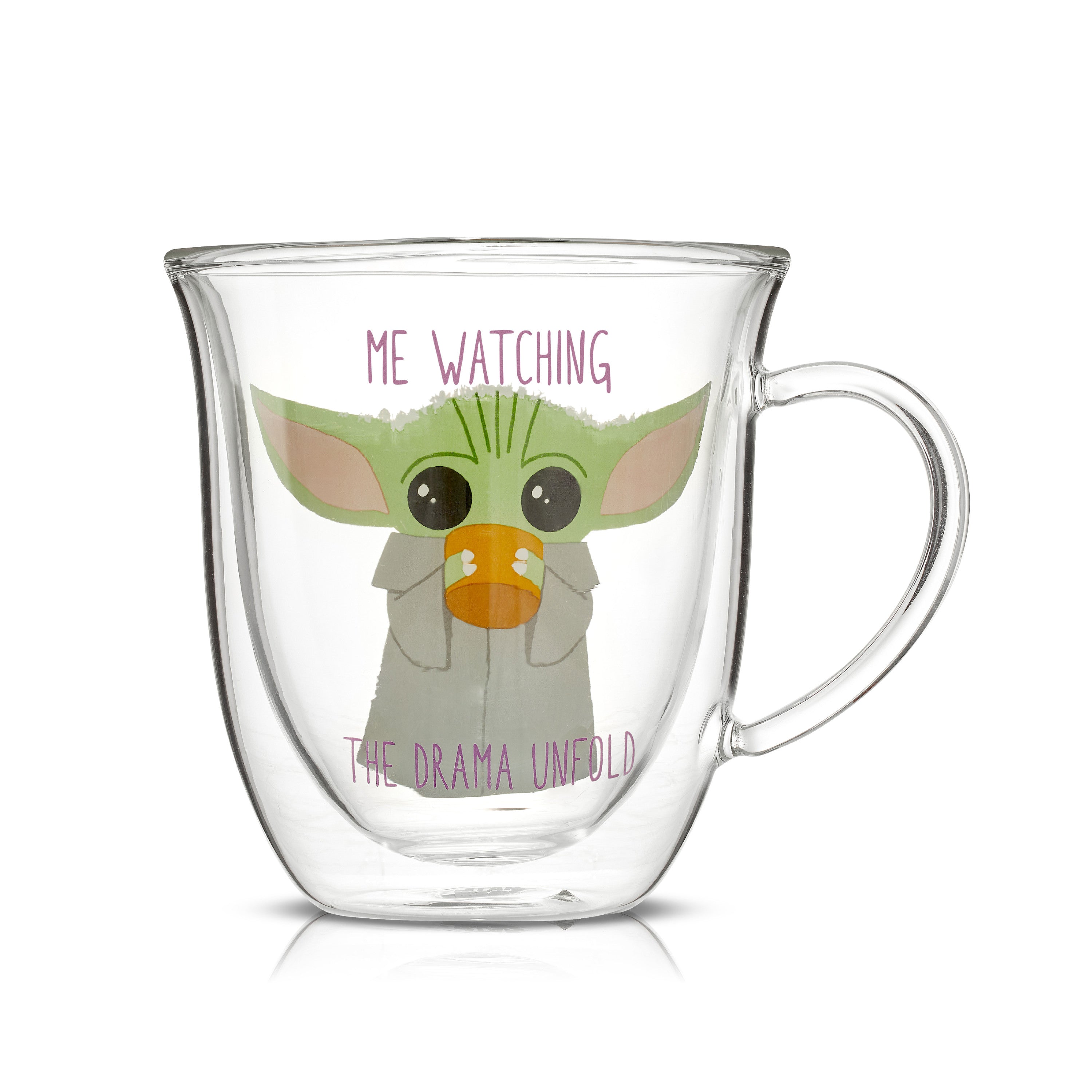 Star Wars™ The Mandalorian™ Watching the Drama Double Wall Glass Mugs
