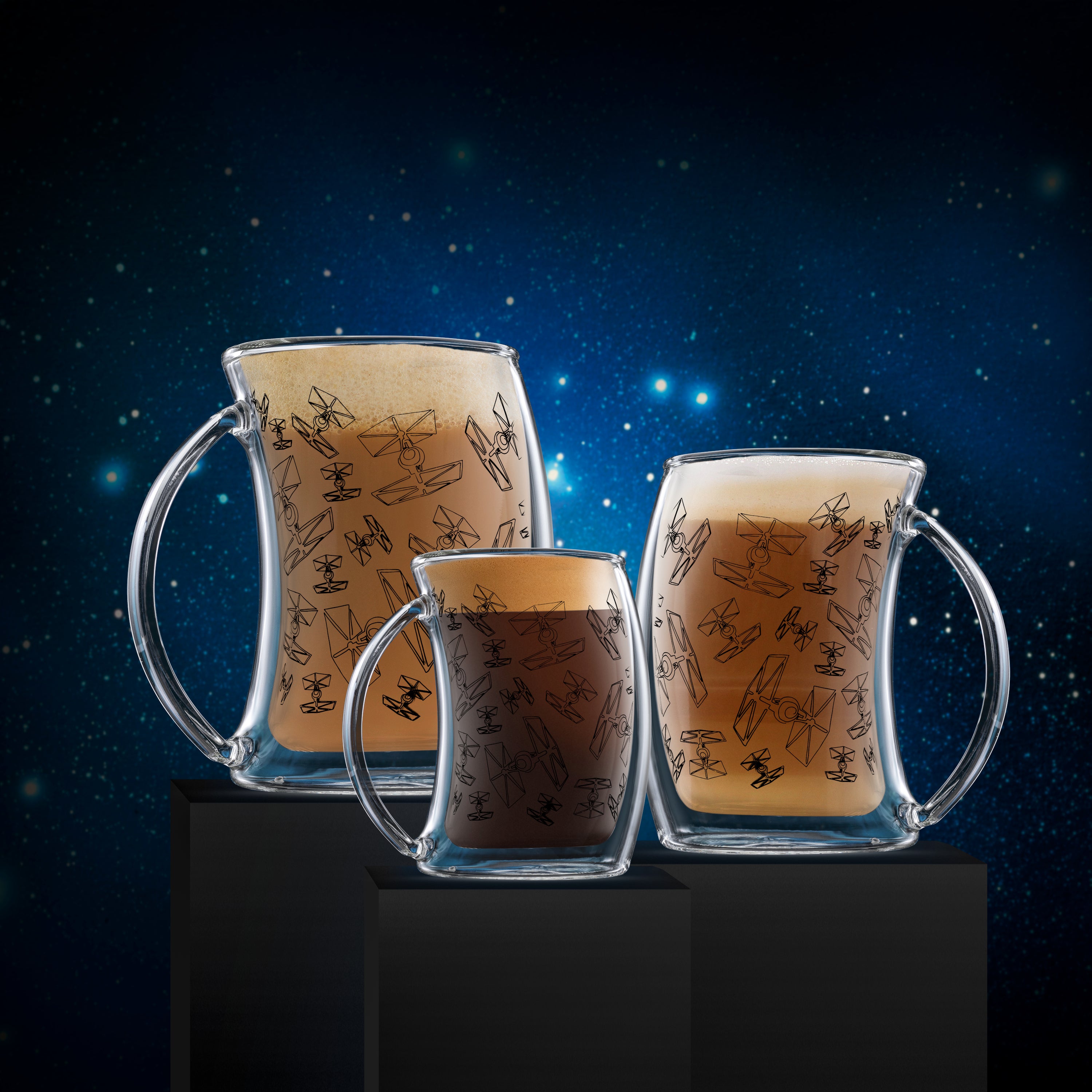 Star Wars™ TIE Fighter™ Double Wall Glass Mug Set