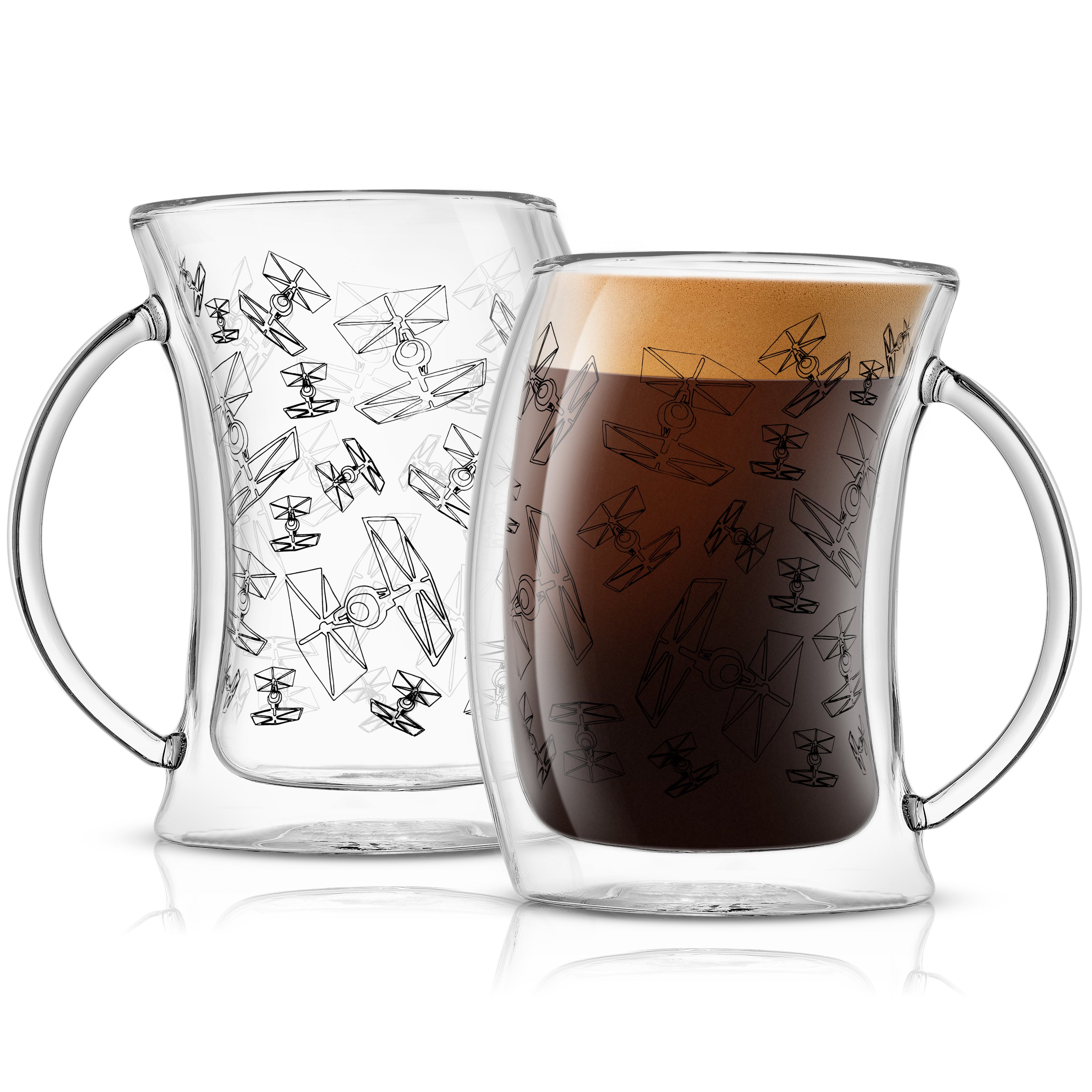 Star Wars™ TIE Fighter™ Double Wall Glass Mug Set