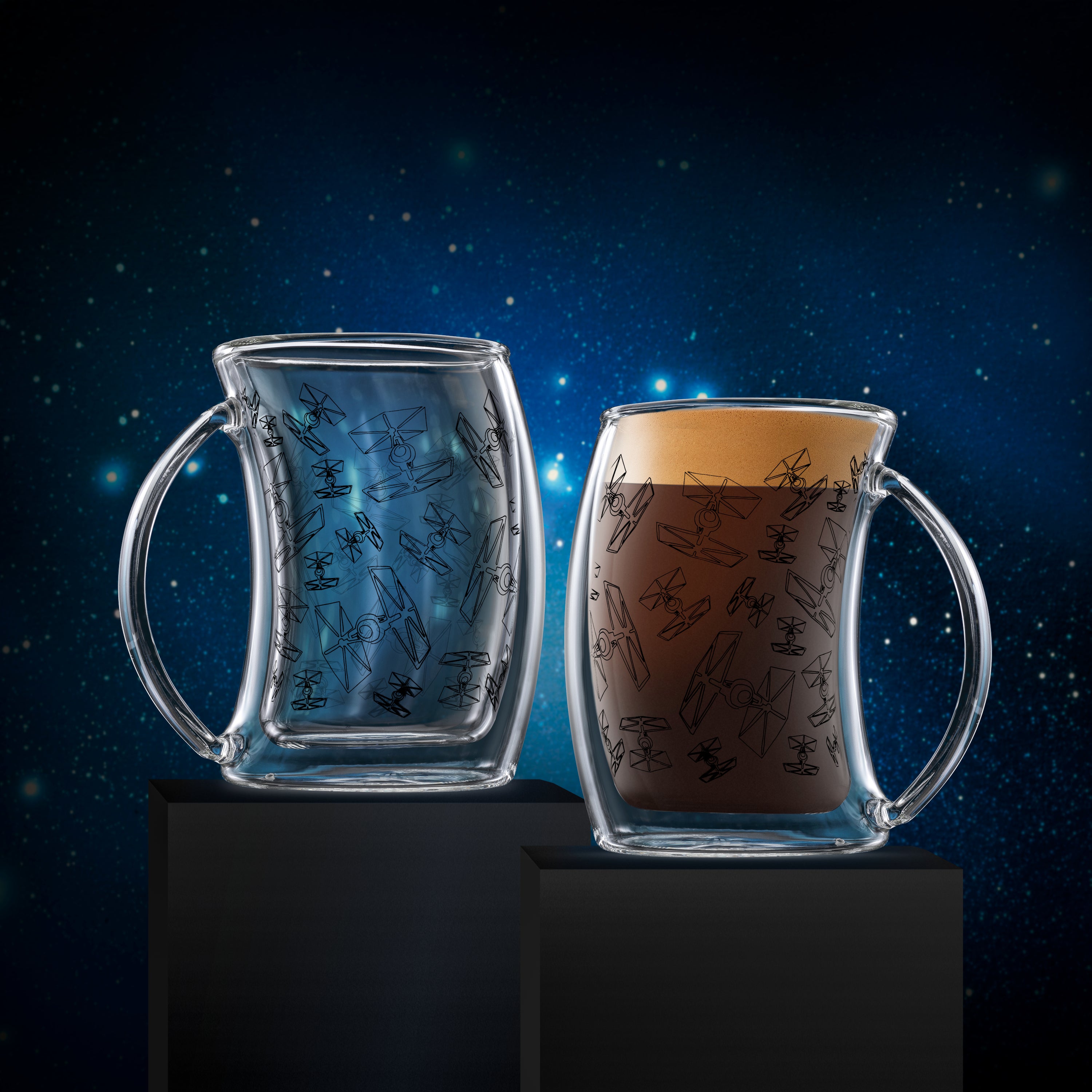 Star Wars™ TIE Fighter™ Double Wall Glass Mug Set