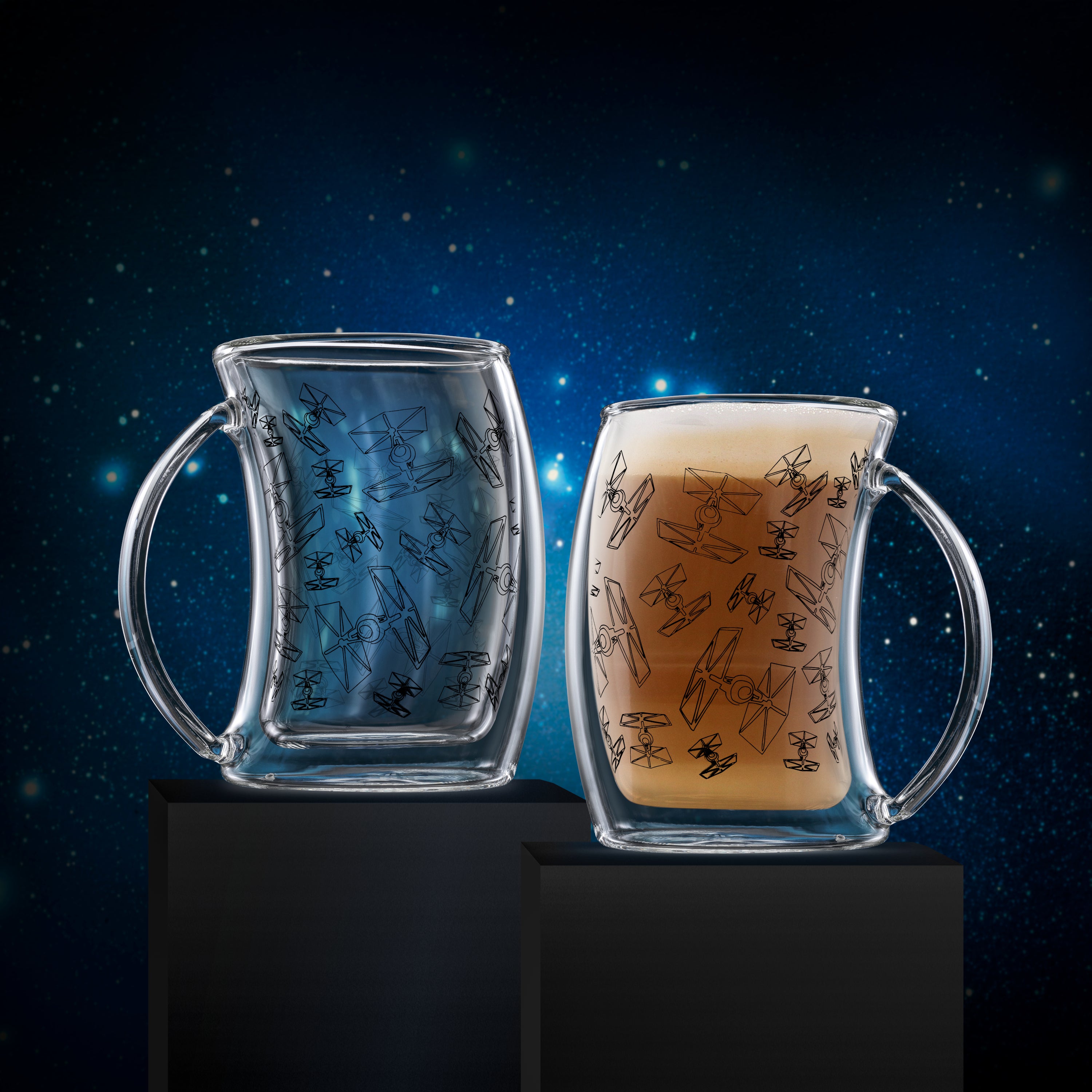 Star Wars™ TIE Fighter™ Double Wall Glass Mug Set