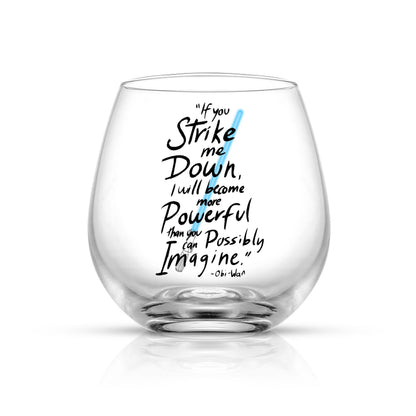Star Wars™ Obi-Wan Kenobi™ Lightsaber Stemless Drinking Glass Set