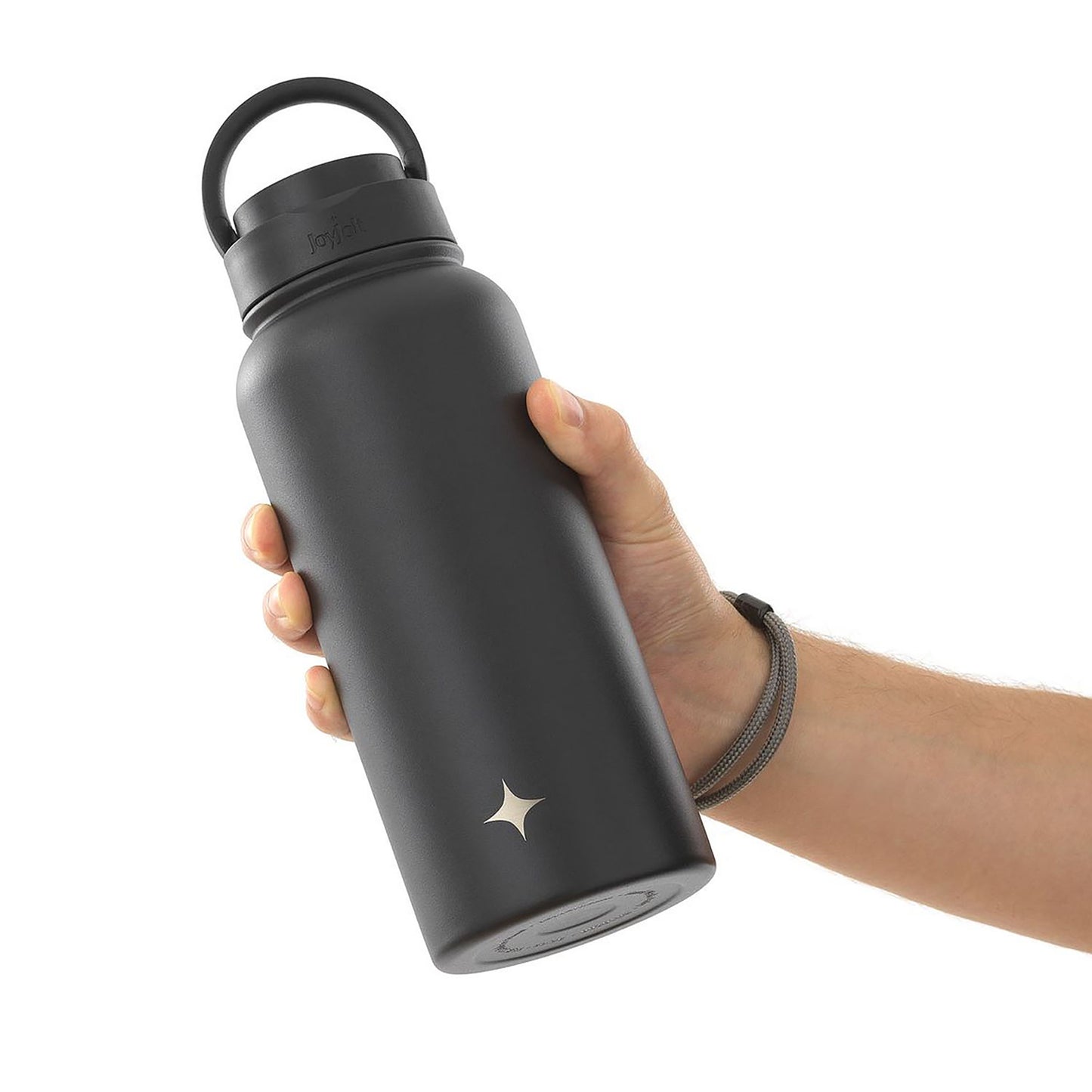 Stainless Steel Water Bottle with Flip Lid & Sport Straw Lid