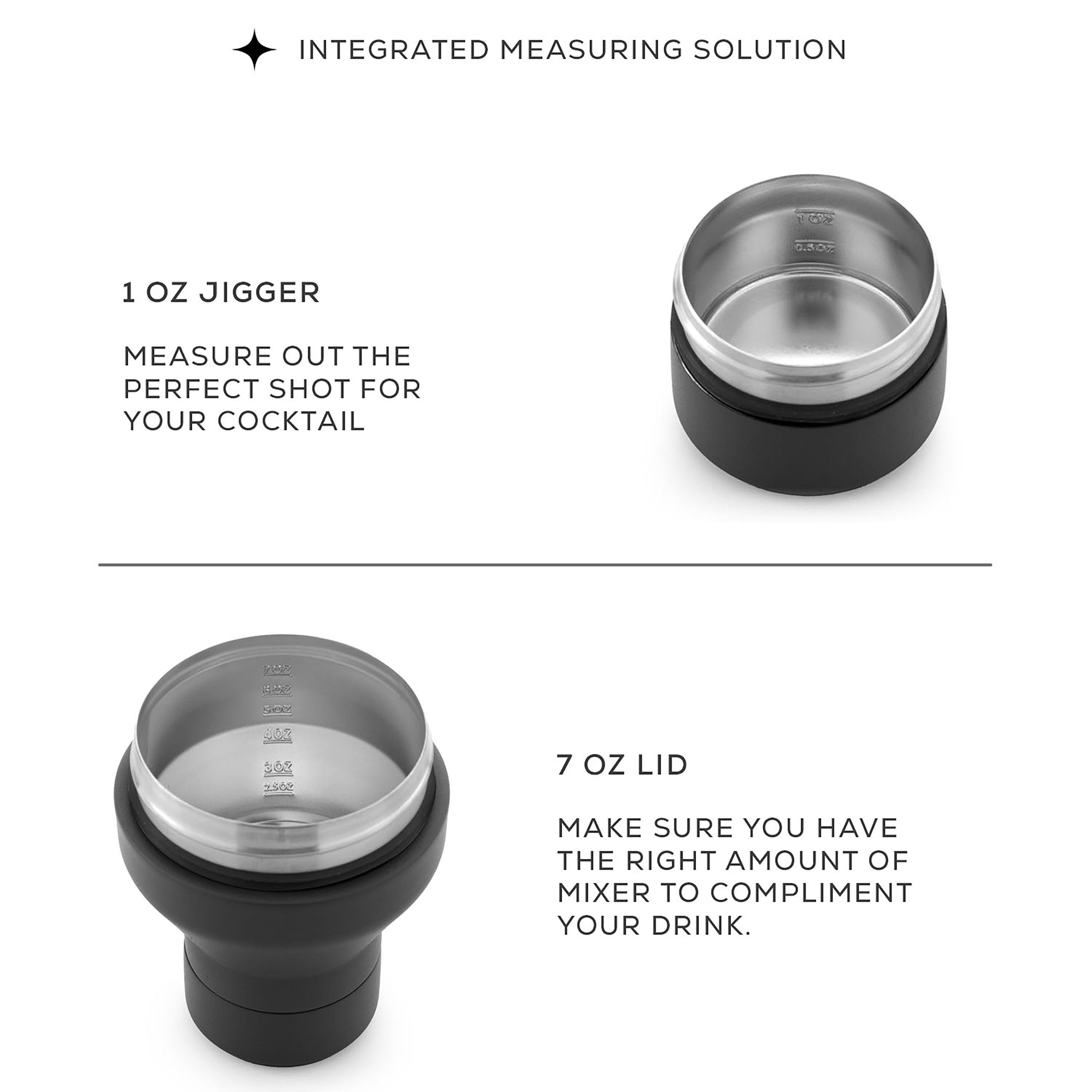JoyJolt Vacuum Insulated Cocktail Protein Shaker