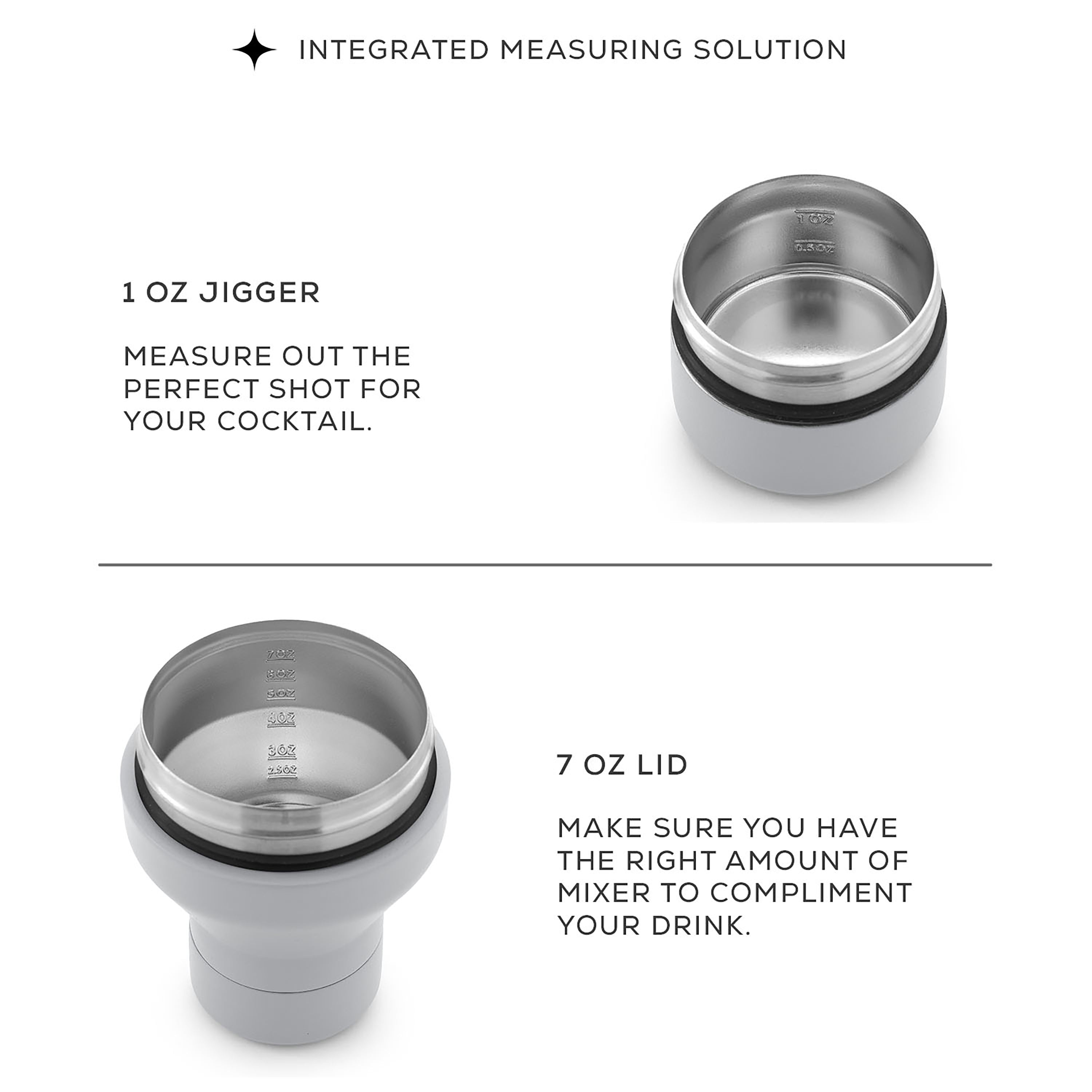 JoyJolt Vacuum Insulated Cocktail Protein Shaker