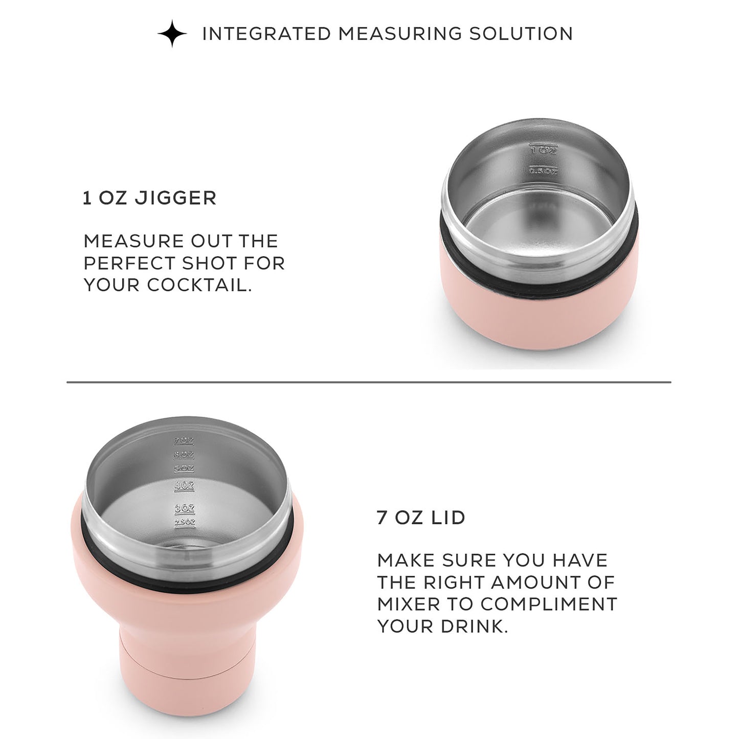 JoyJolt Vacuum Insulated Cocktail Protein Shaker