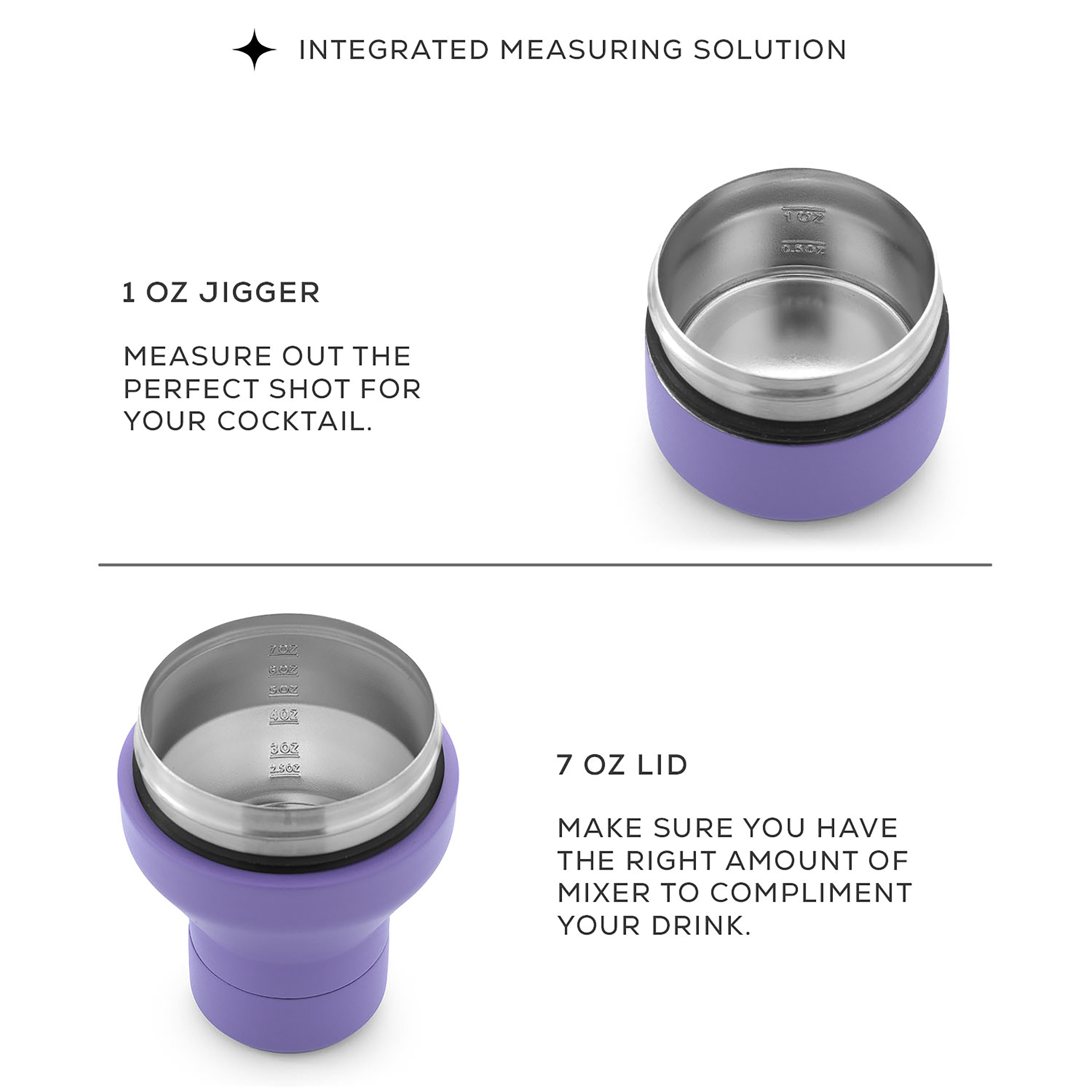 JoyJolt Vacuum Insulated Cocktail Protein Shaker