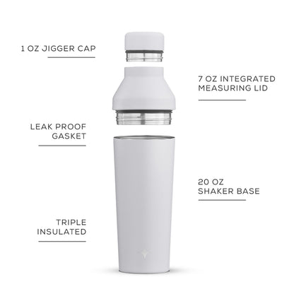 JoyJolt Vacuum Insulated Cocktail Protein Shaker
