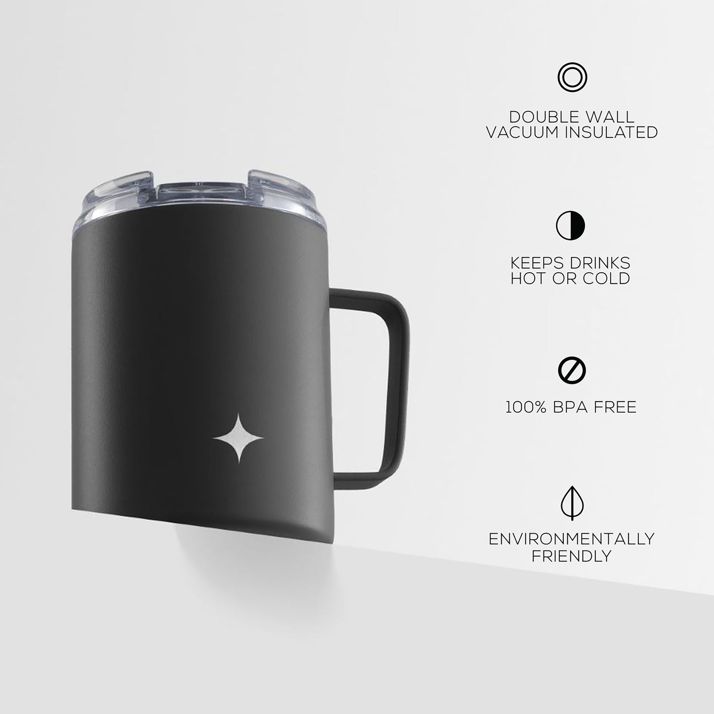 JoyJolt Vacuum Insulated Tumbler with Lid & Handle