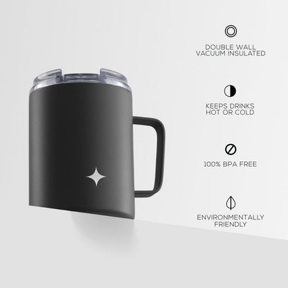 JoyJolt Vacuum Insulated Tumbler with Lid & Handle