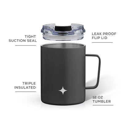 JoyJolt Vacuum Insulated Tumbler with Lid & Handle