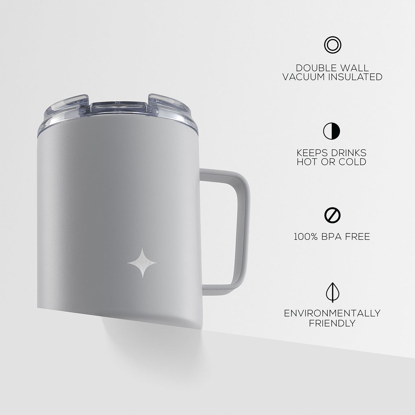 JoyJolt Vacuum Insulated Tumbler with Lid & Handle