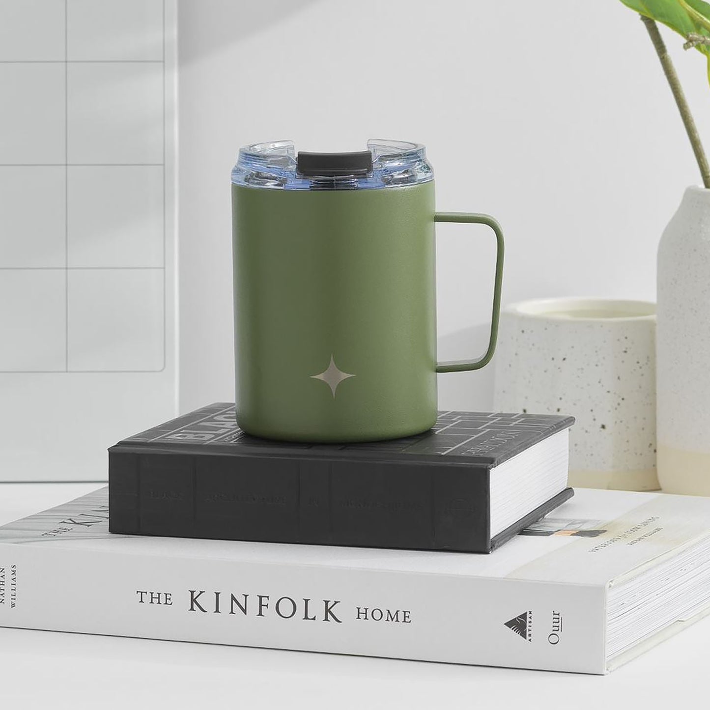 JoyJolt Vacuum Insulated Tumbler with Lid & Handle