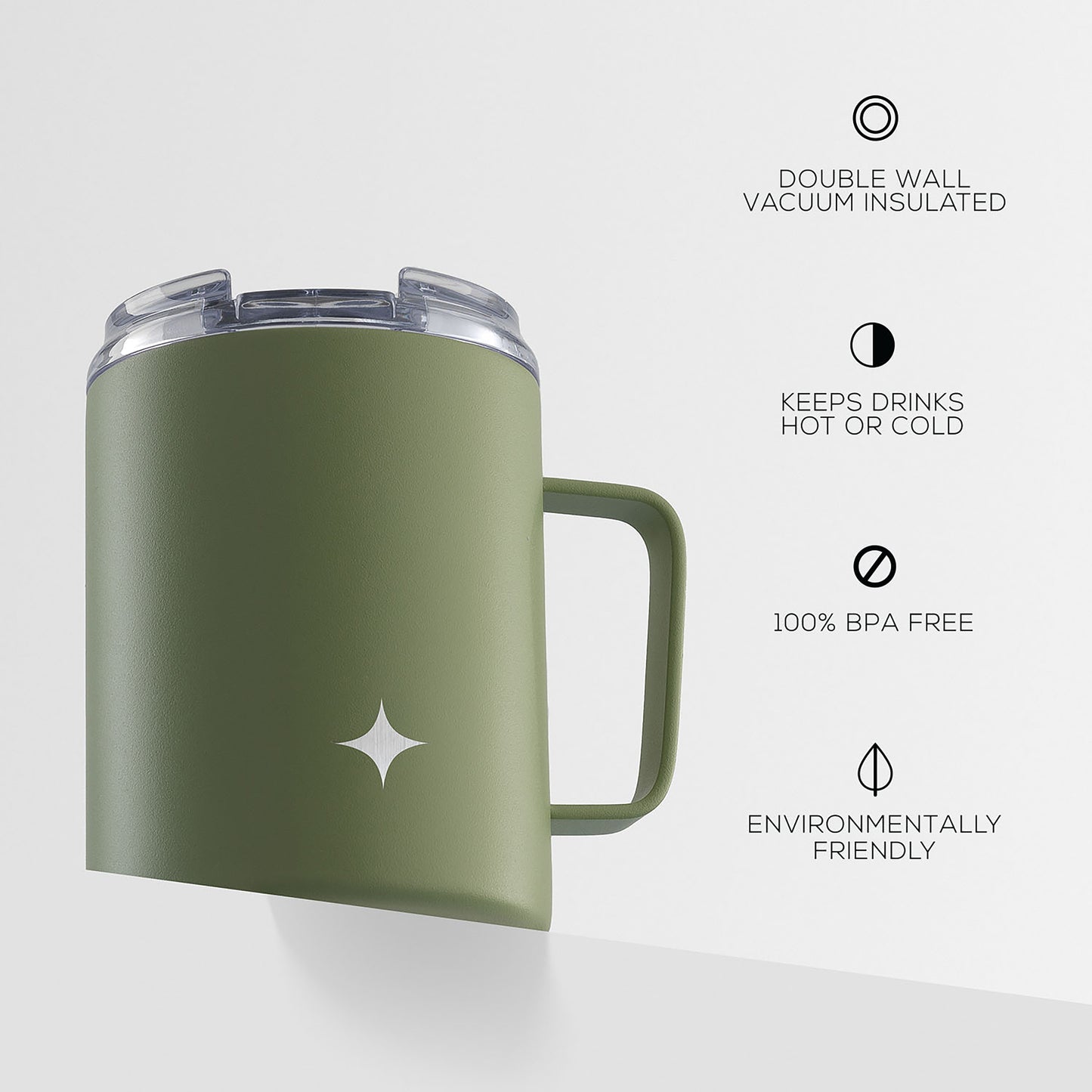 JoyJolt Vacuum Insulated Tumbler with Lid & Handle