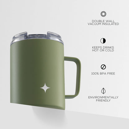 JoyJolt Vacuum Insulated Tumbler with Lid & Handle