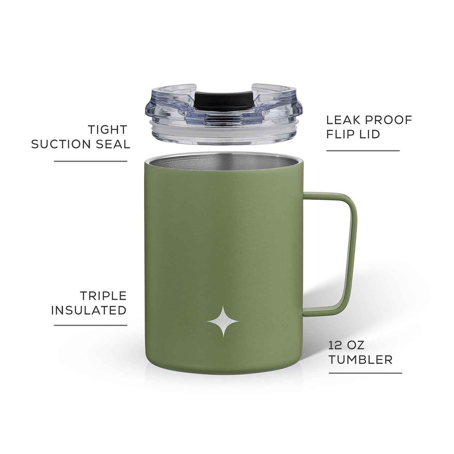 JoyJolt Vacuum Insulated Tumbler with Lid & Handle