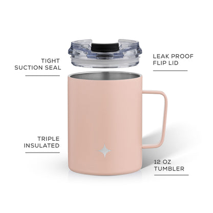JoyJolt Vacuum Insulated Tumbler with Lid & Handle