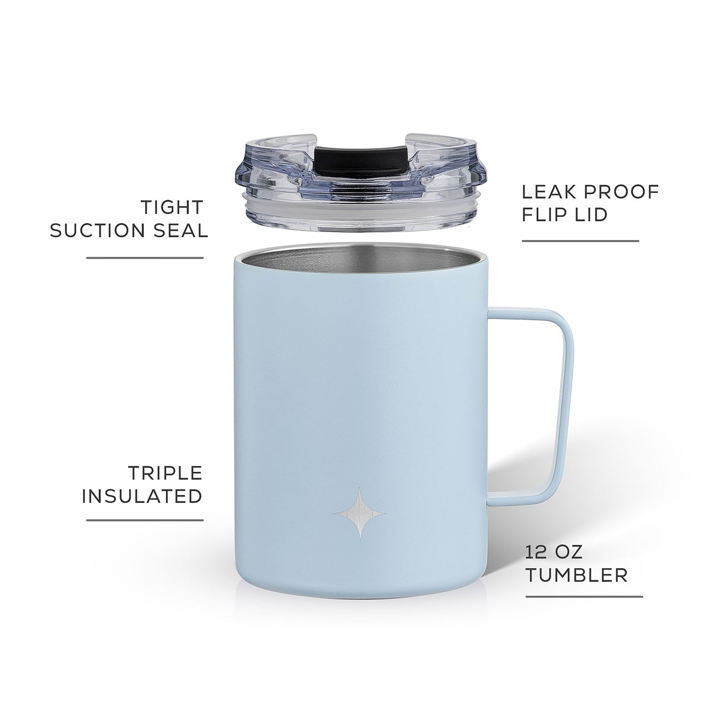 JoyJolt Vacuum Insulated Tumbler with Lid & Handle