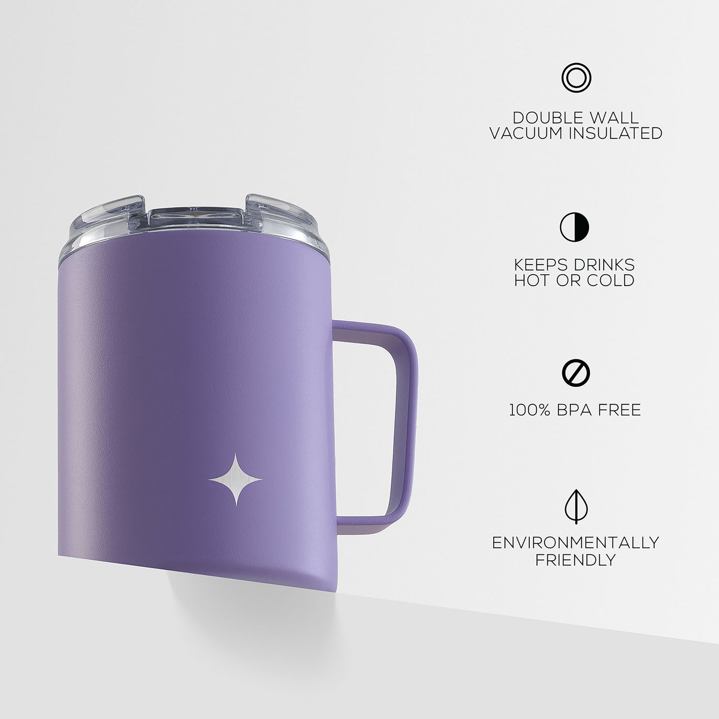 JoyJolt Vacuum Insulated Tumbler with Lid & Handle