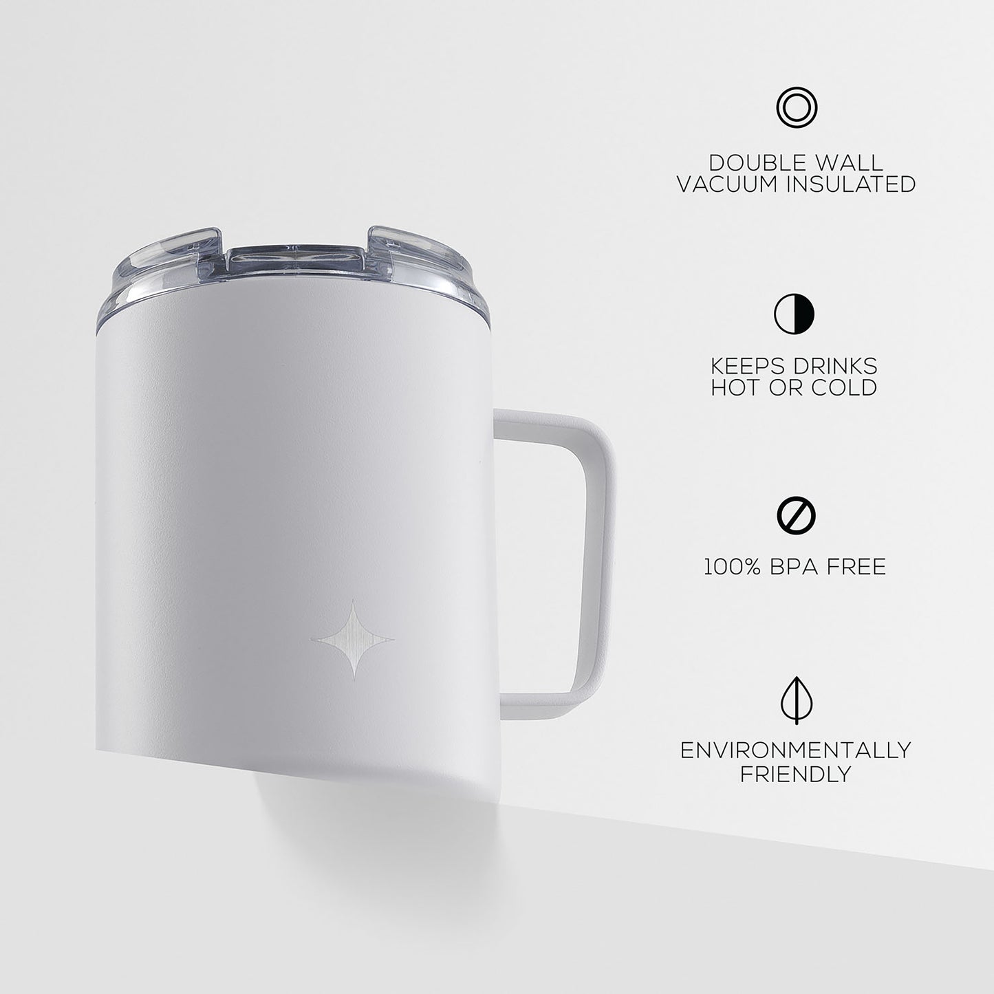 JoyJolt Vacuum Insulated Tumbler with Lid & Handle