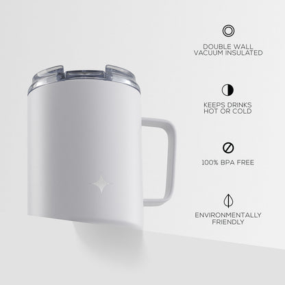 JoyJolt Vacuum Insulated Tumbler with Lid & Handle