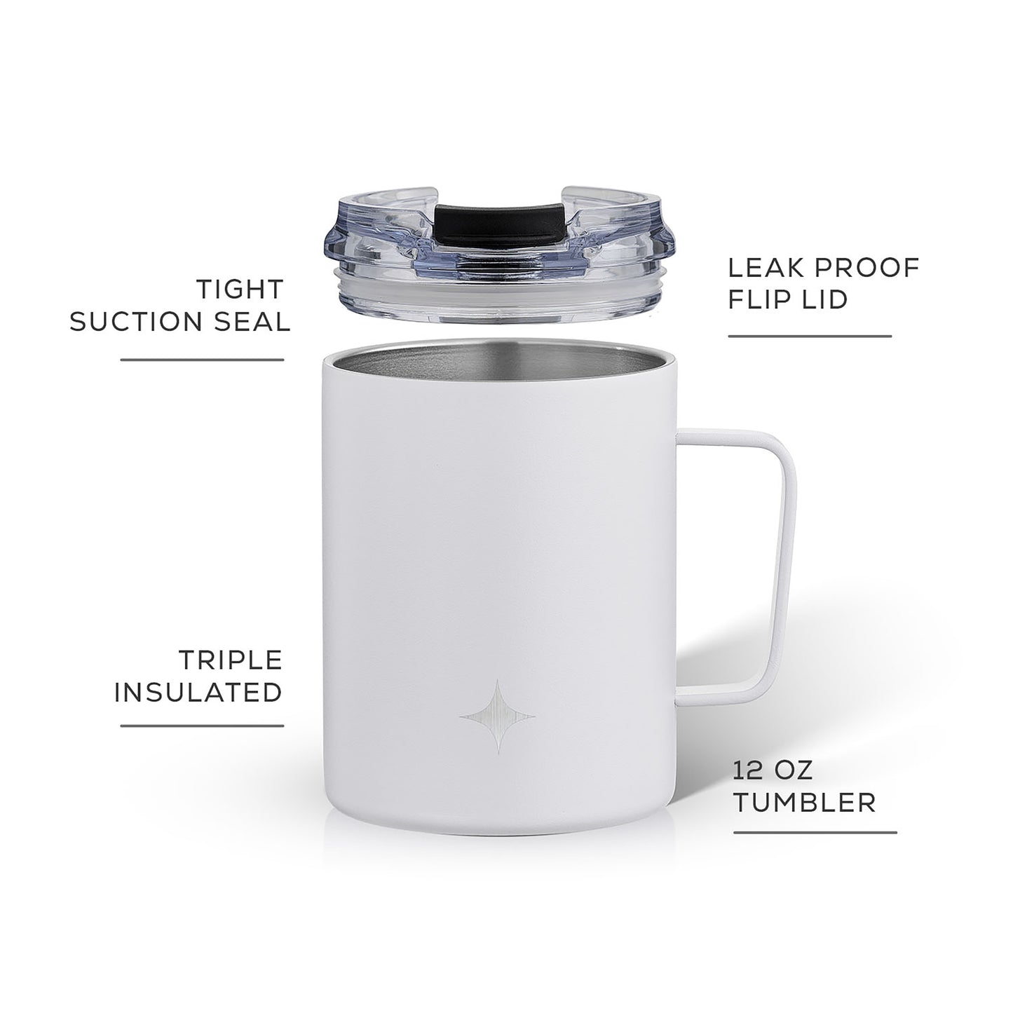 JoyJolt Vacuum Insulated Tumbler with Lid & Handle