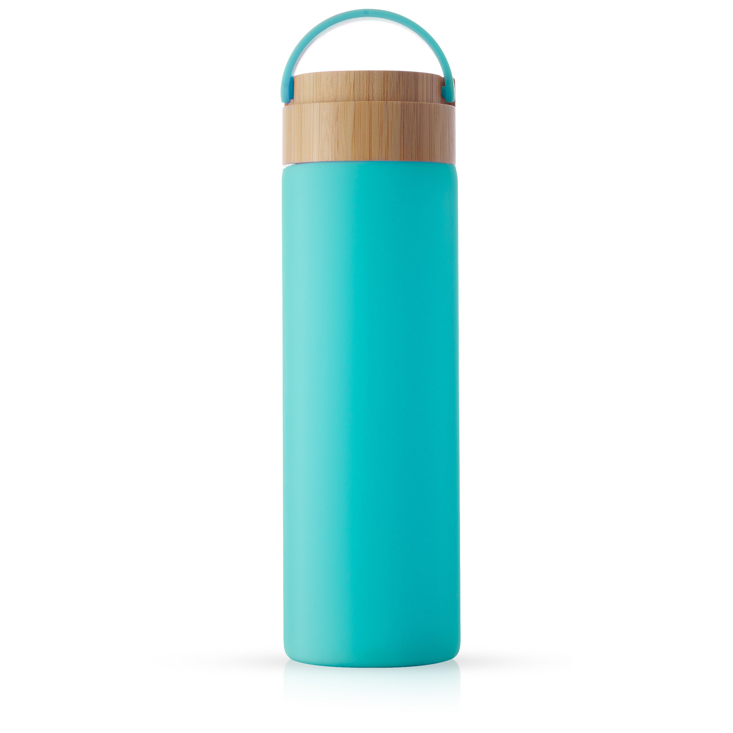 JoyJolt Glass Water Bottle with Strap and Silicone Sleeve